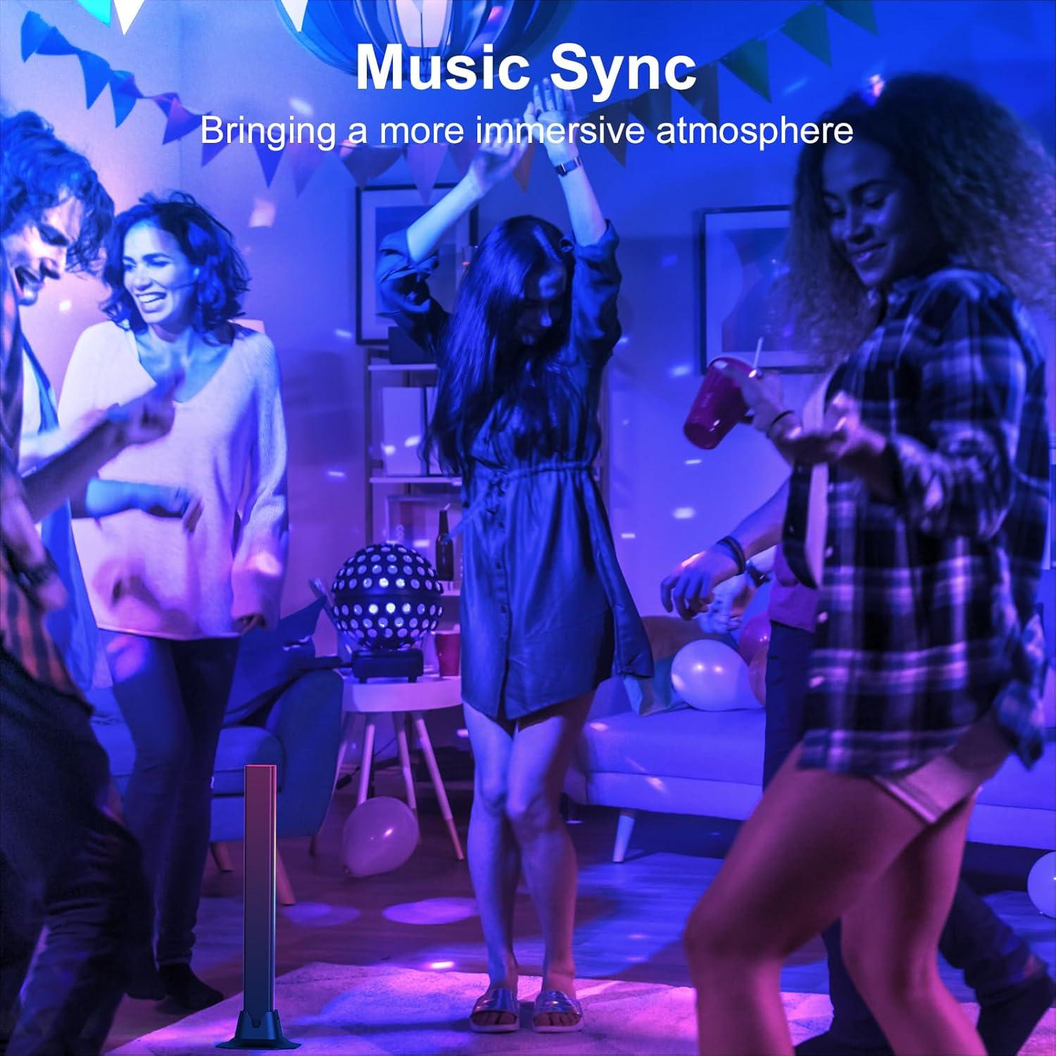 Barra de Luz LED RGB IC Sincronización Musical Control Remoto