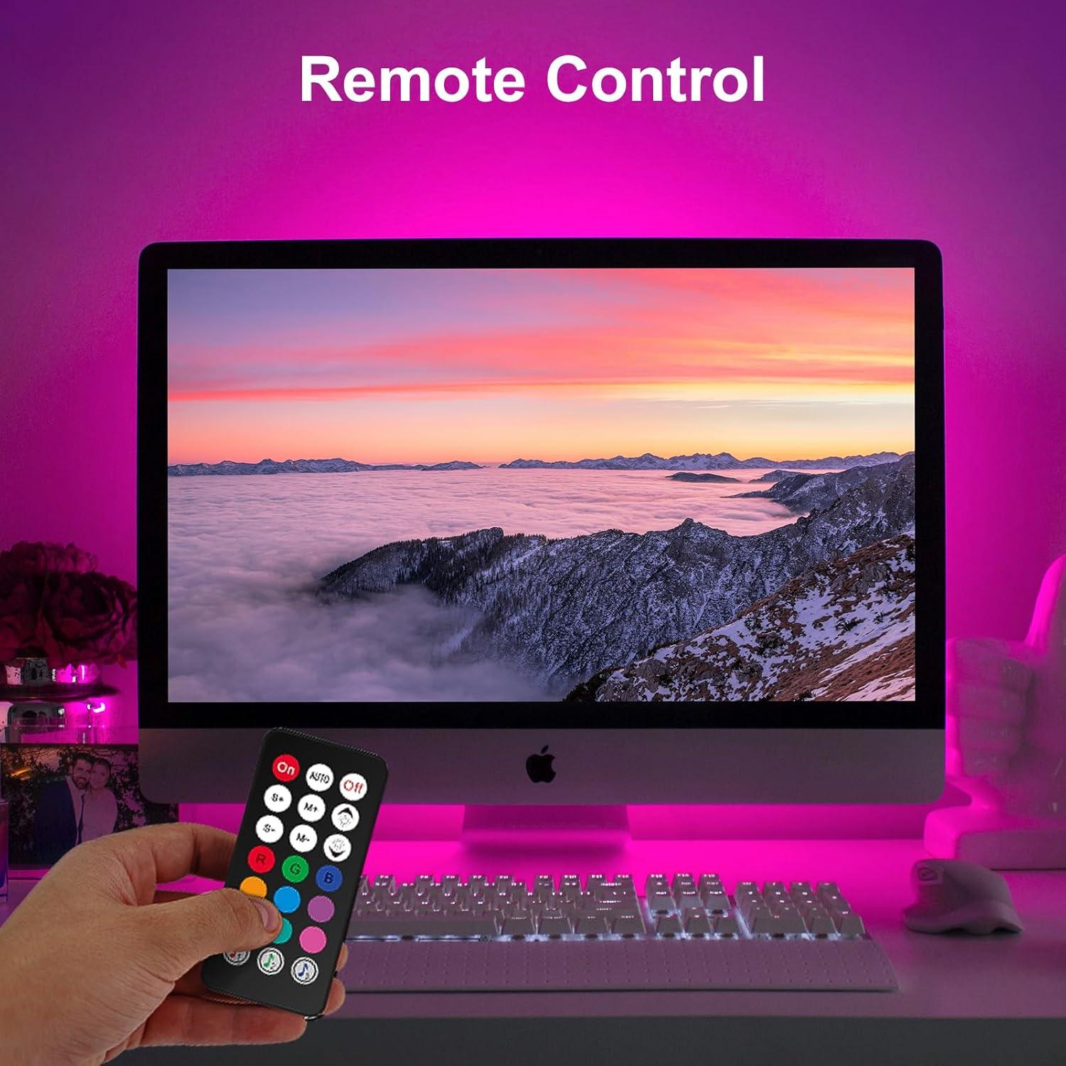 Barra de Luz LED RGB IC Sincronización Musical Control Remoto