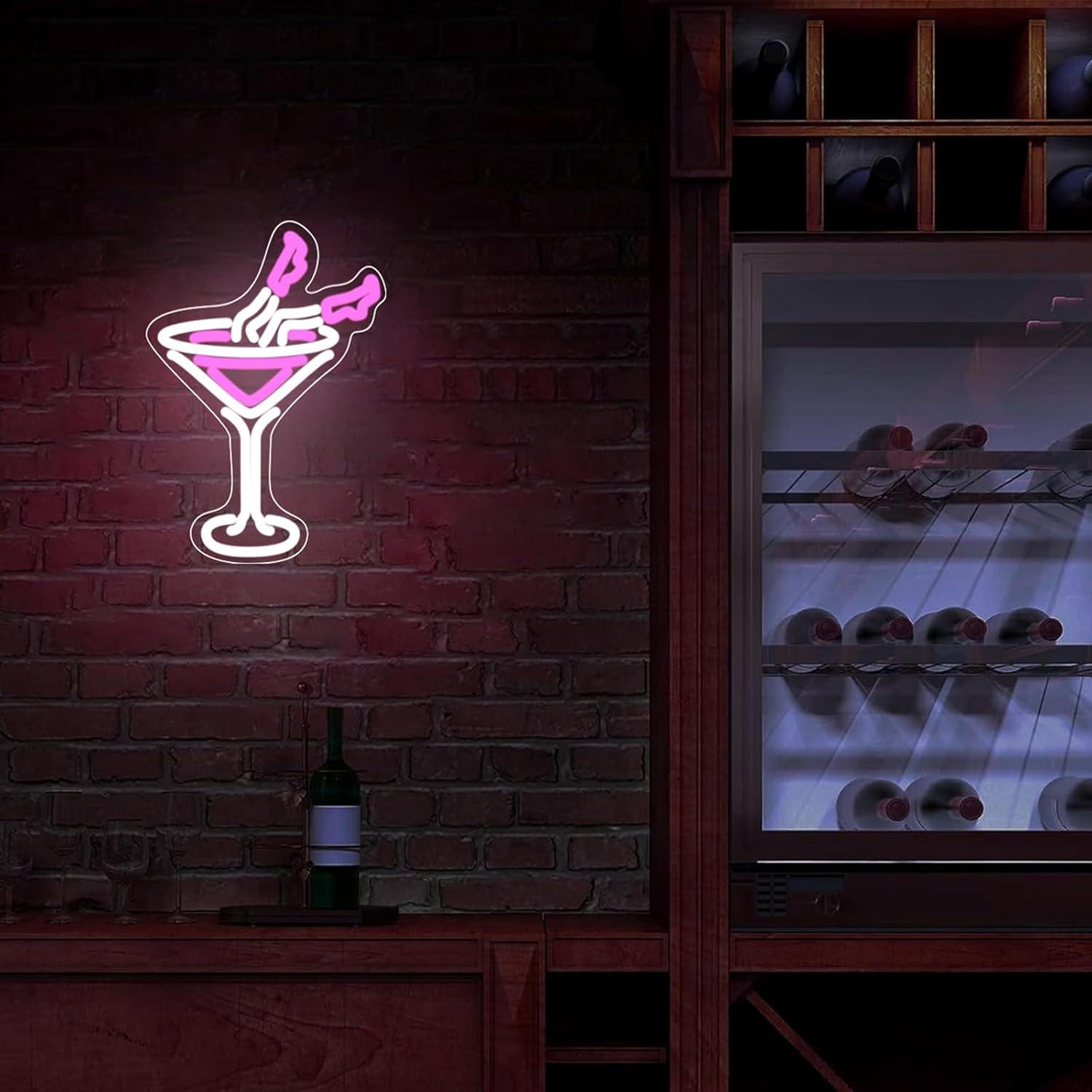 Cartel de Neón ENUOLI Dimmable Cerveza Rosa 28.9cm