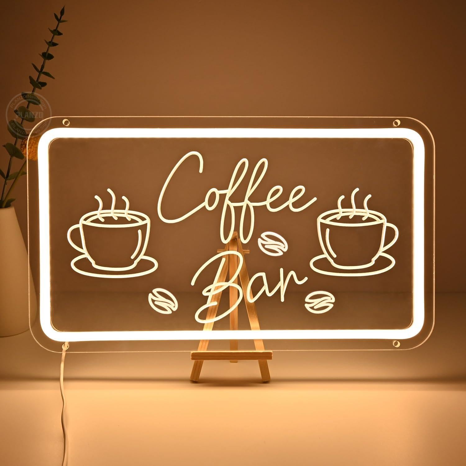 Luz de Neón LED Planzo Coffee Bar 23x40 cm USB 5V
