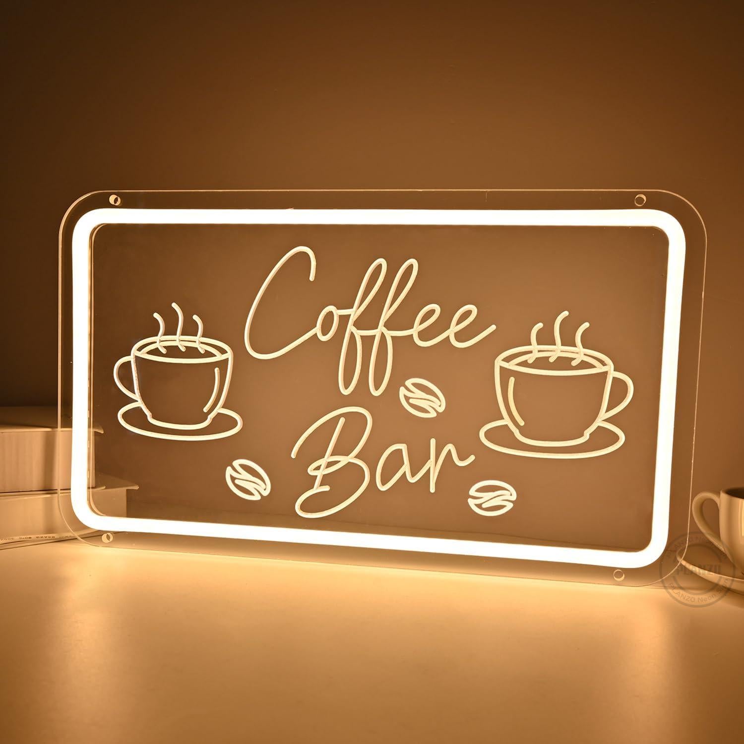 Luz de Neón LED Planzo Coffee Bar 23x40 cm USB 5V