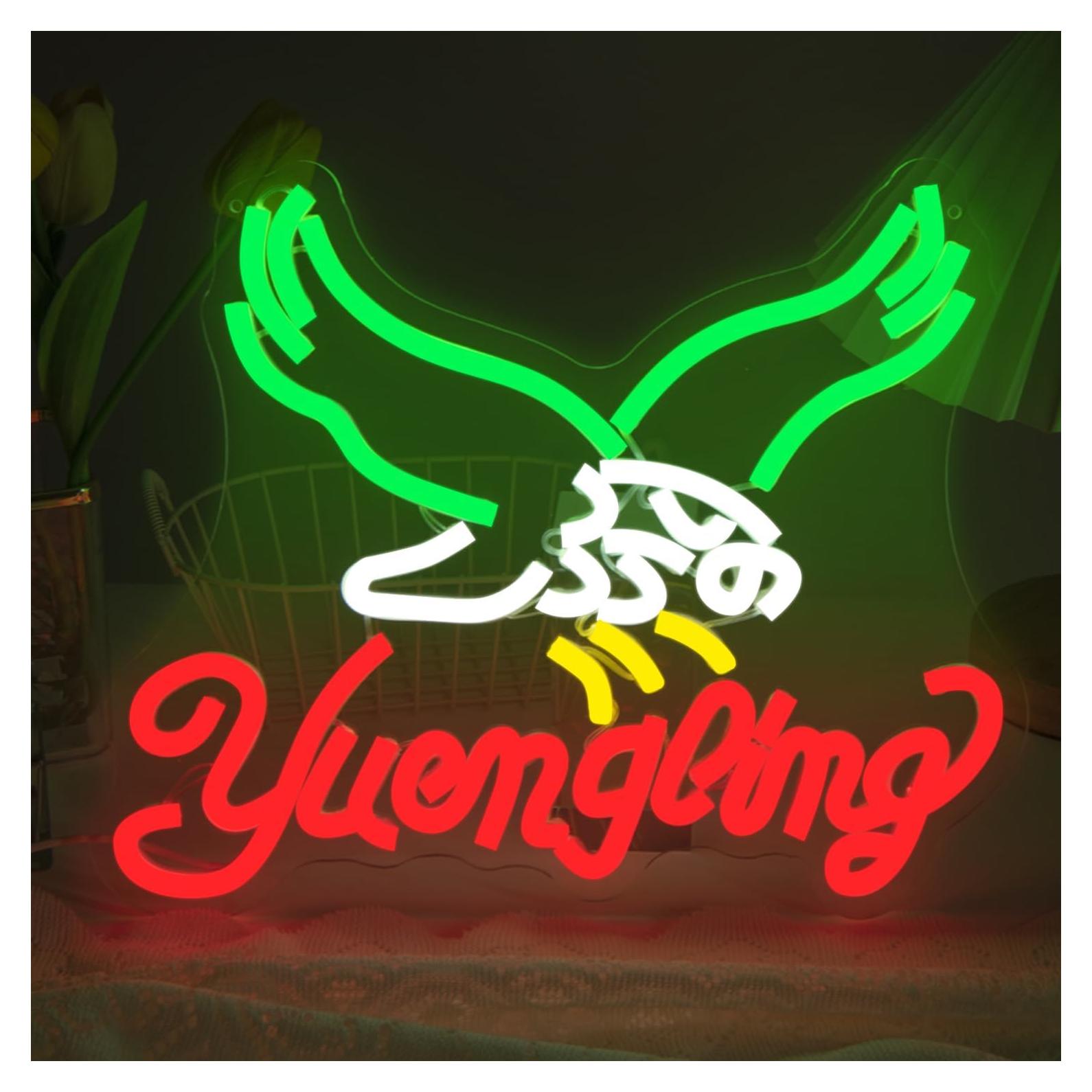 Luz de Neón Regulable Cerveza Águilas Rojas YvuYamg 15.7x5.6cm