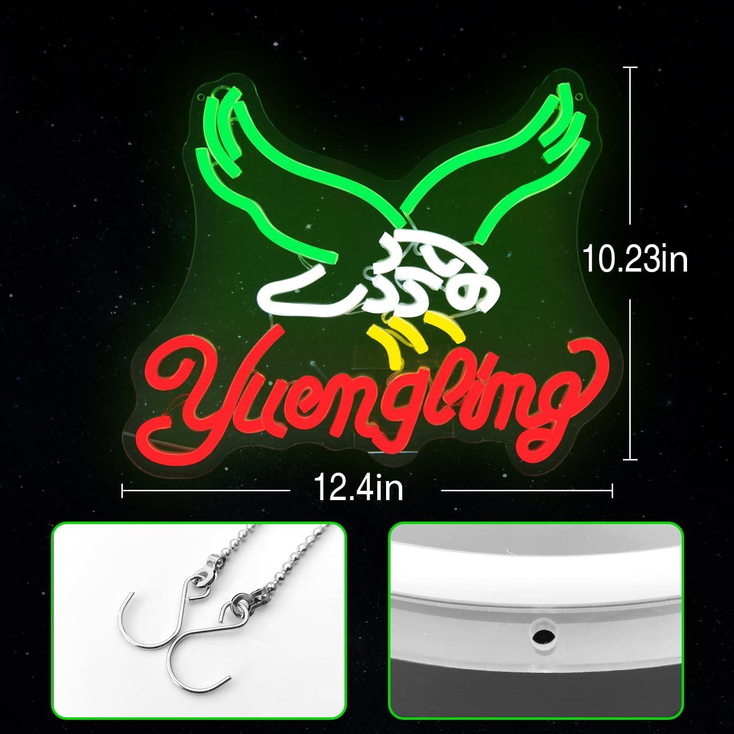 Luz de Neón Regulable Cerveza Águilas Rojas YvuYamg 15.7x5.6cm