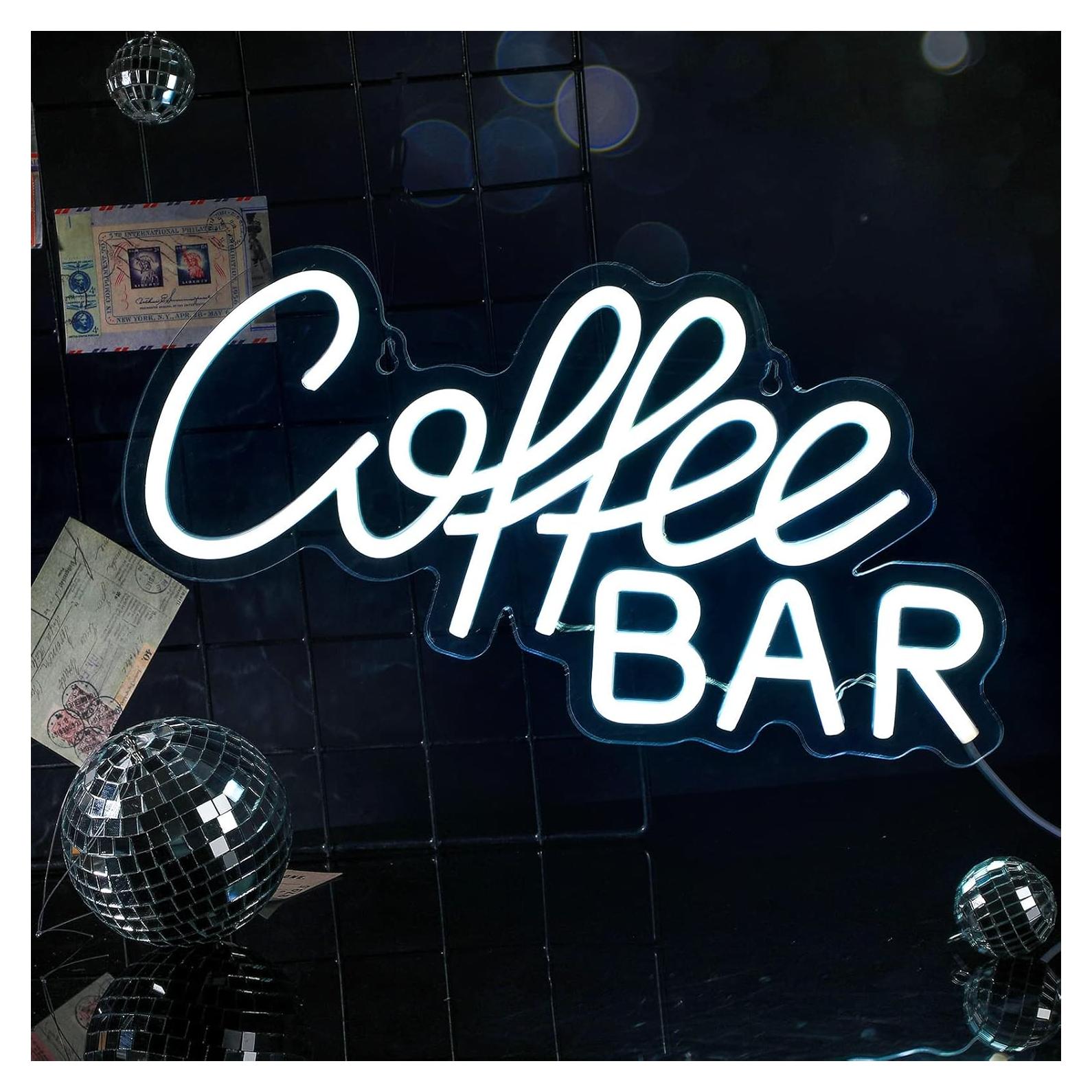 Cartel de Neón LED Bar de Café Kathfly 35 cm Decoración