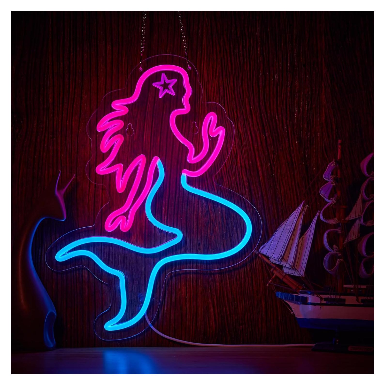 Letrero de Neón Sirena LED Hoyoelec 420mm x 280mm Dimmable