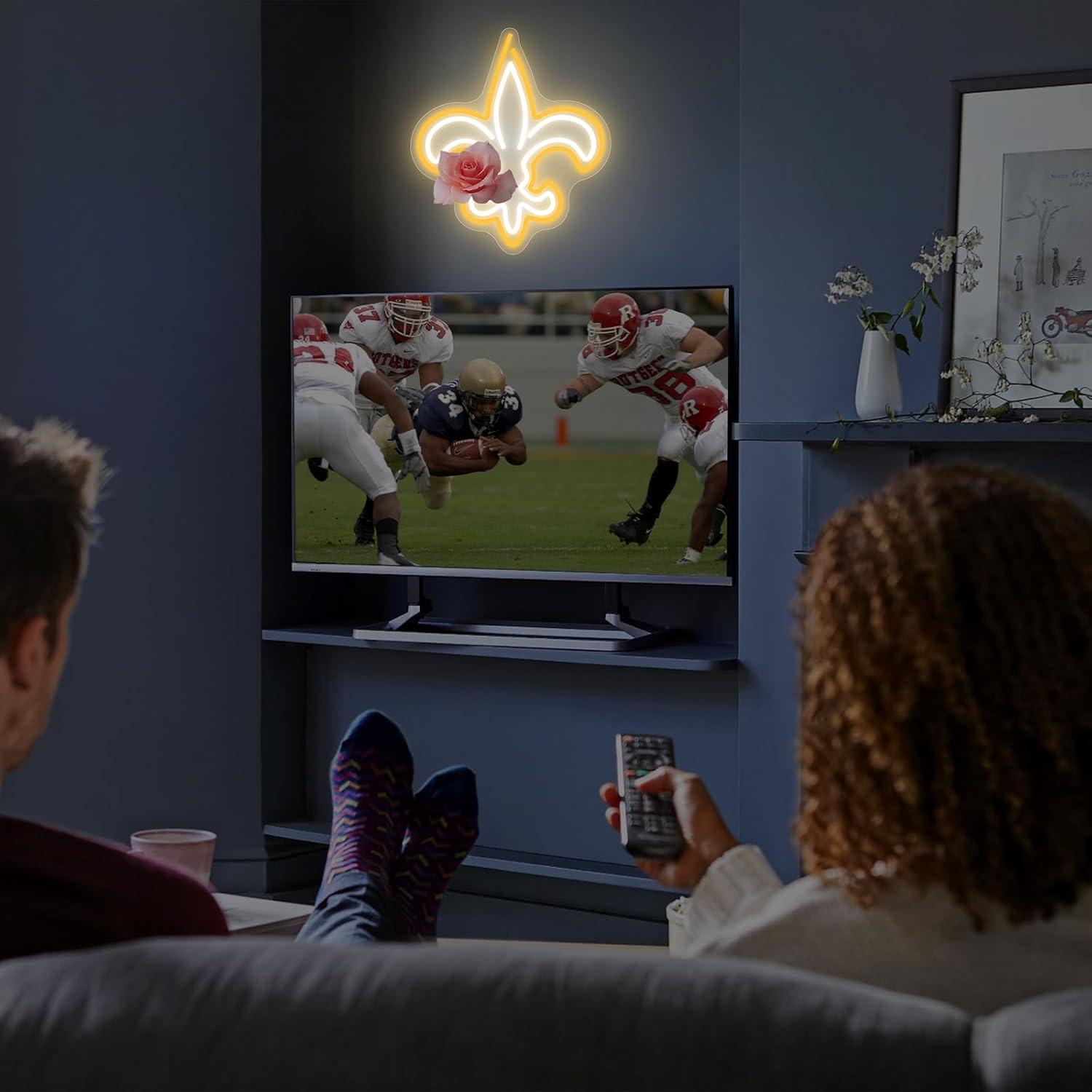 Letrero de Neón LED Saly Ror Fútbol para Hombre 36.3x32cm