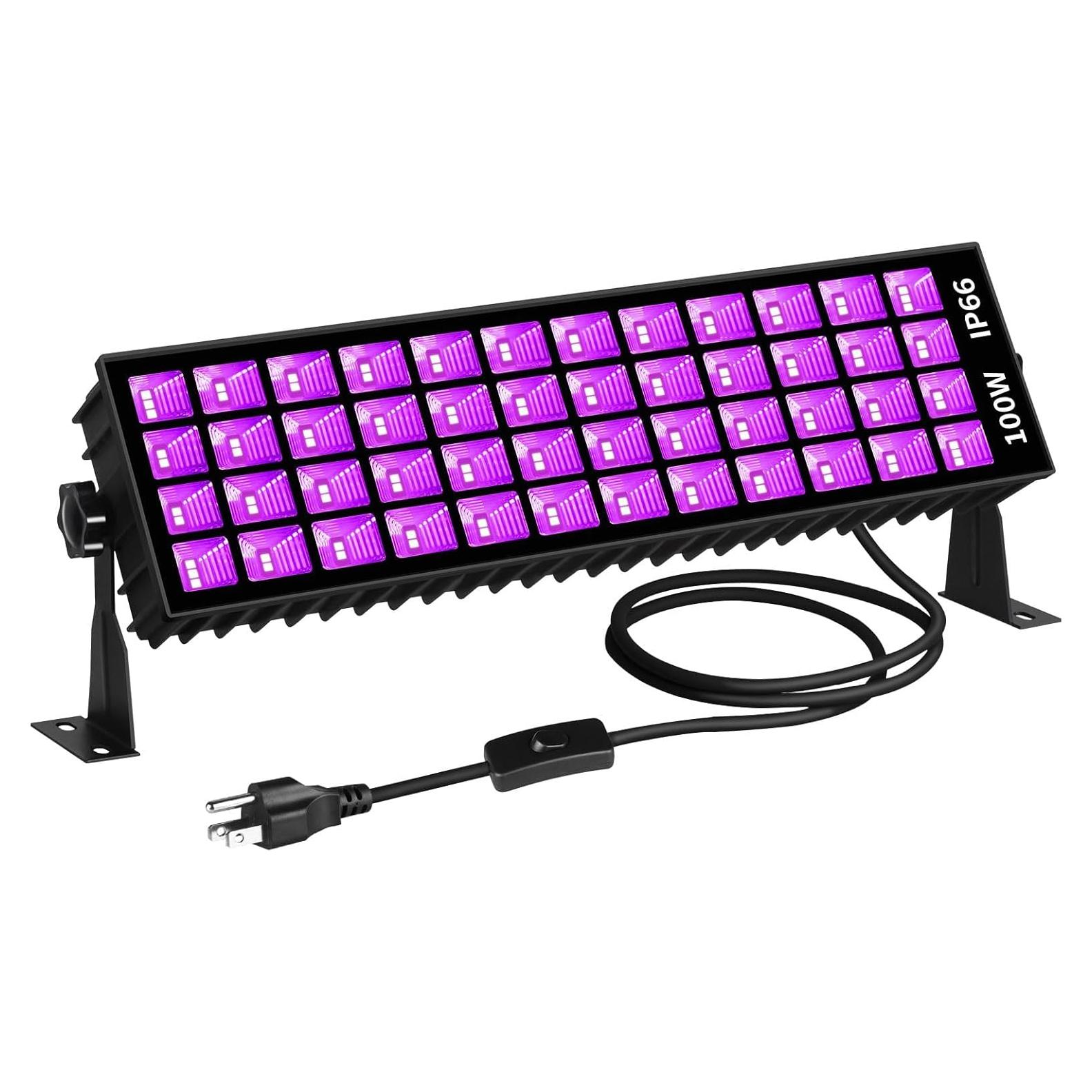 Barra de luz negra 100W SHGPODA impermeable IP66 1.8m