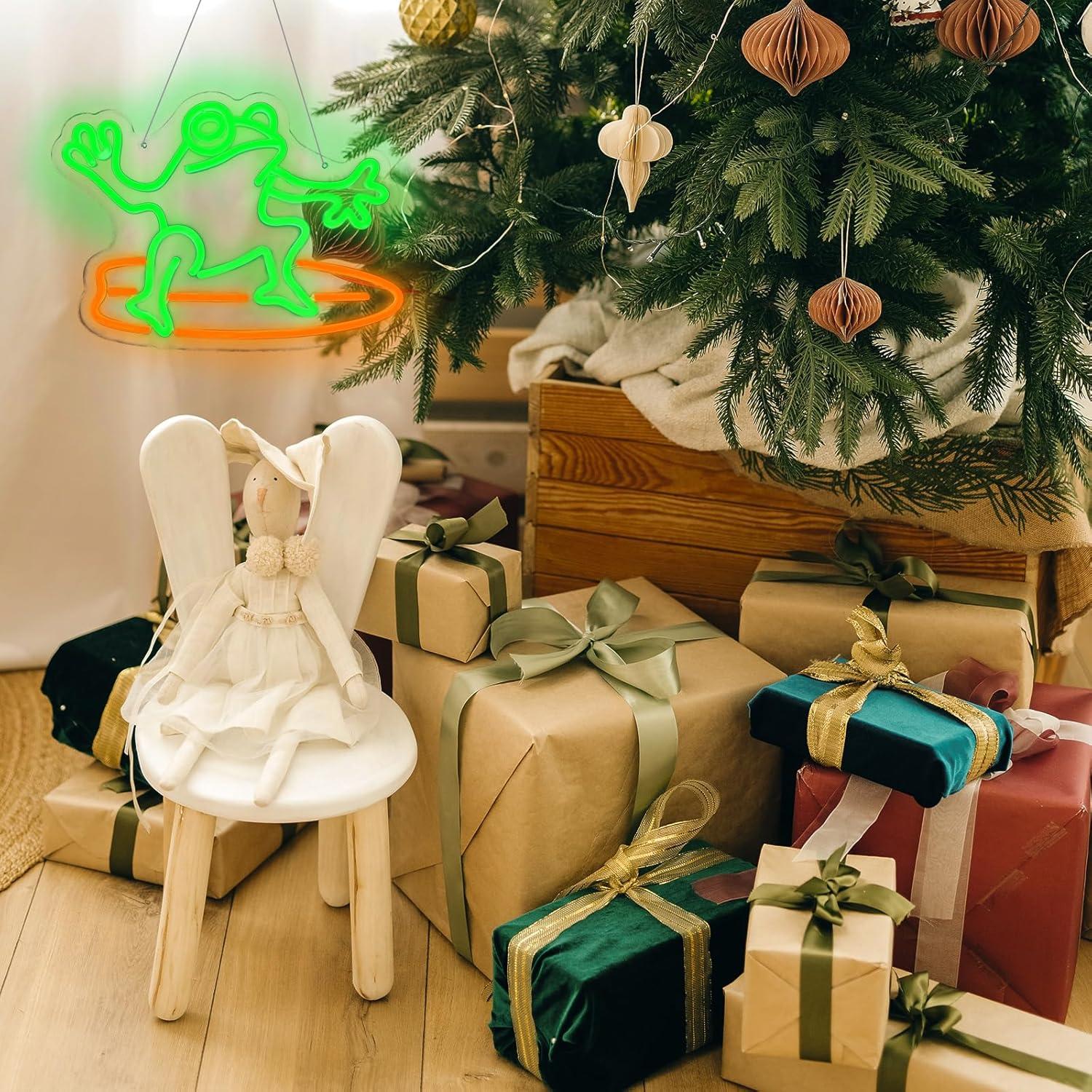 Luz de Neón LED Rana Surfista LeDigPig 38.6x32.5cm Regulable