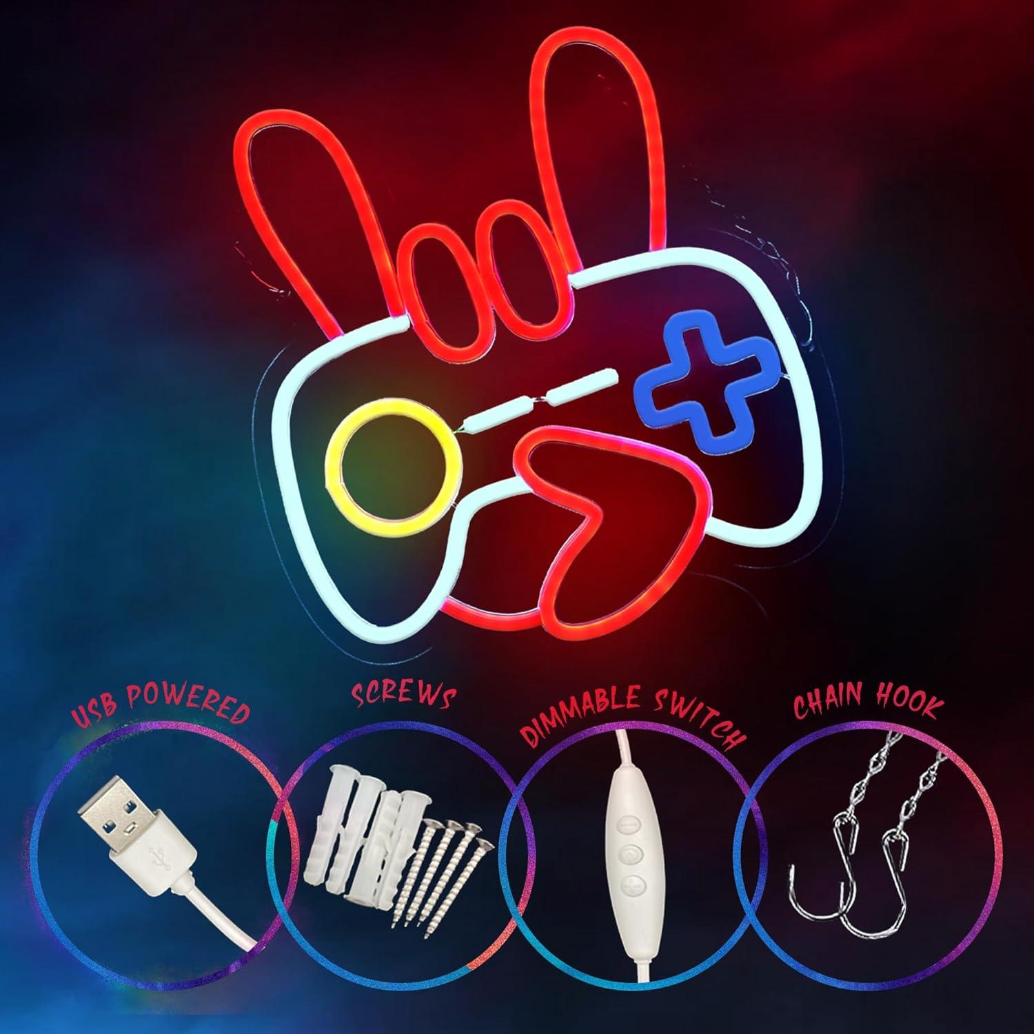 Luz de Neón LED TAGEEKOO Controlador Rojo para Pared