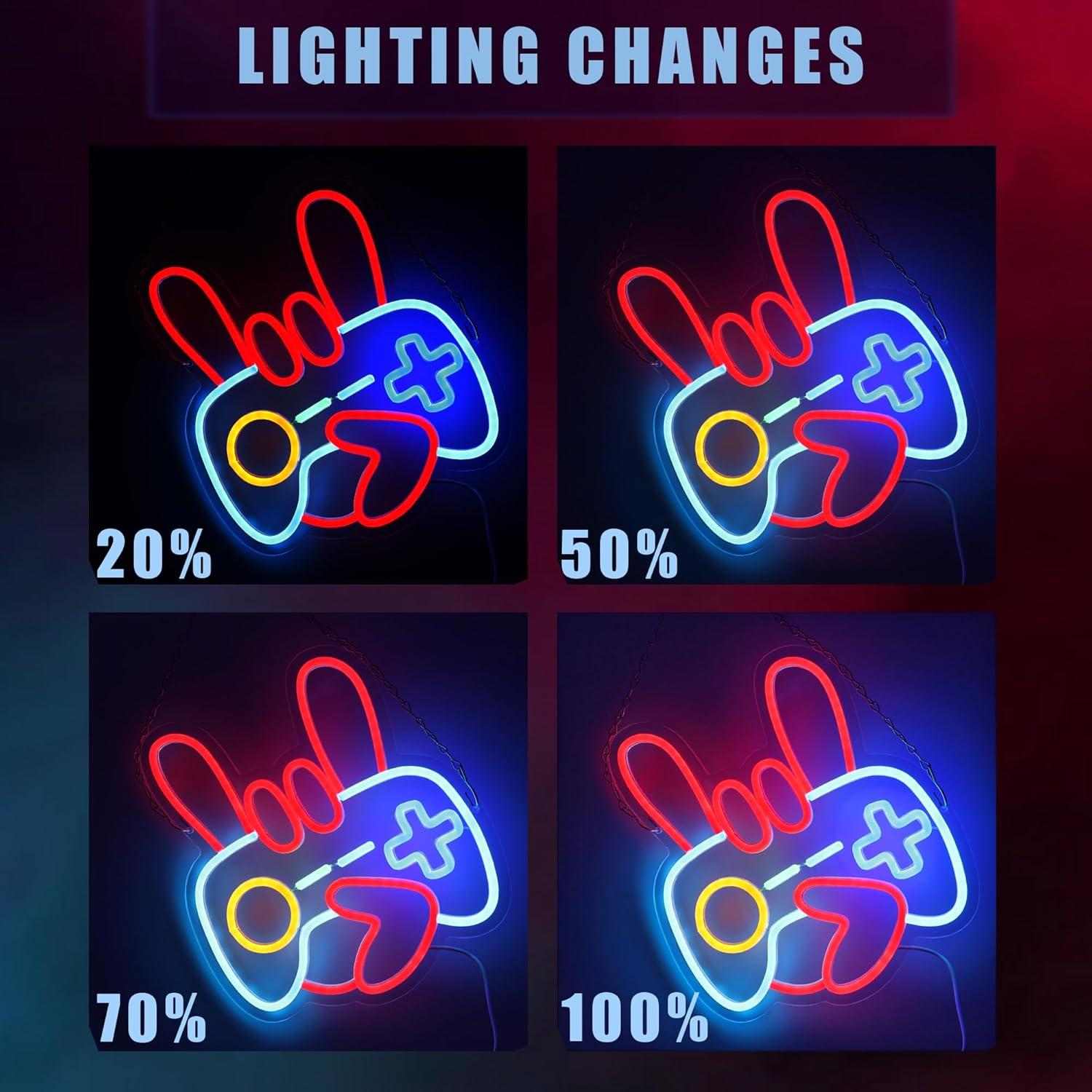 Luz de Neón LED TAGEEKOO Controlador Rojo para Pared