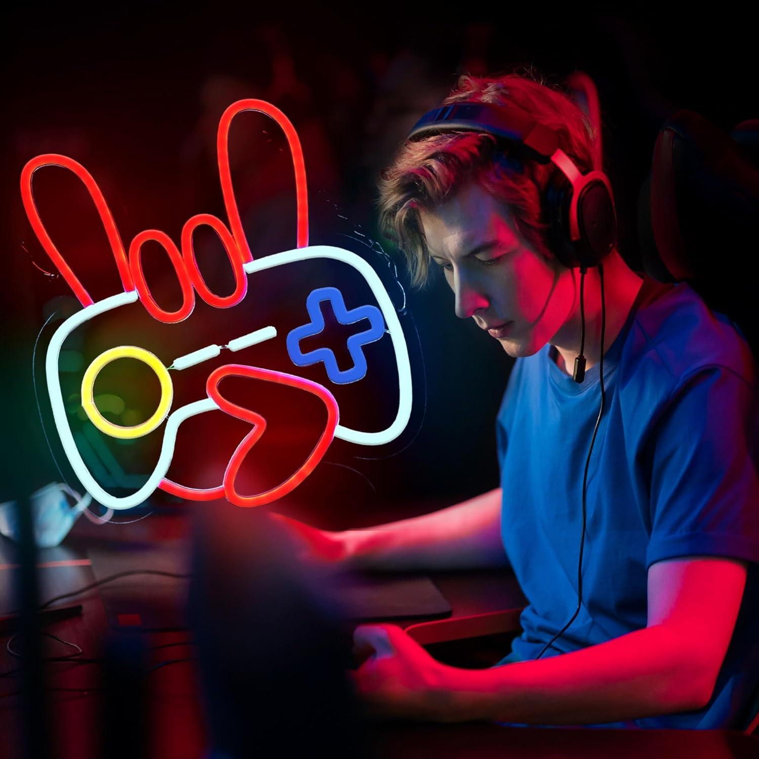 Luz de Neón LED TAGEEKOO Controlador Rojo para Pared