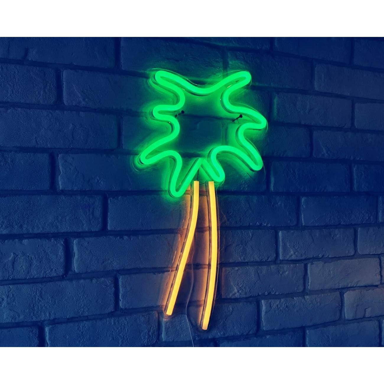 Cartel de Luz de Neón Britrio Palma 45x25 cm USB Decoración