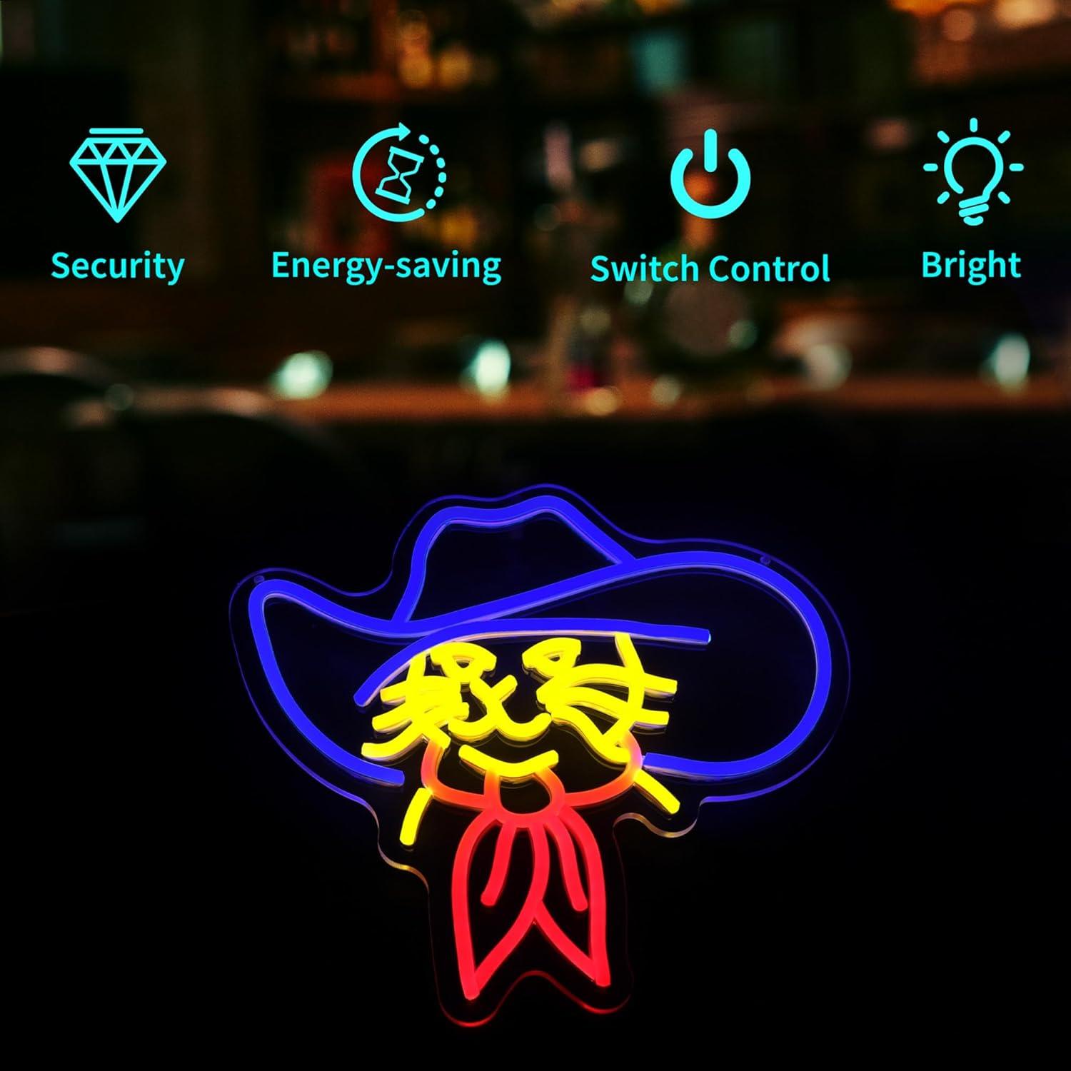 Luz de Neón LED Gato HSJNJKFU para Decoración de Pared