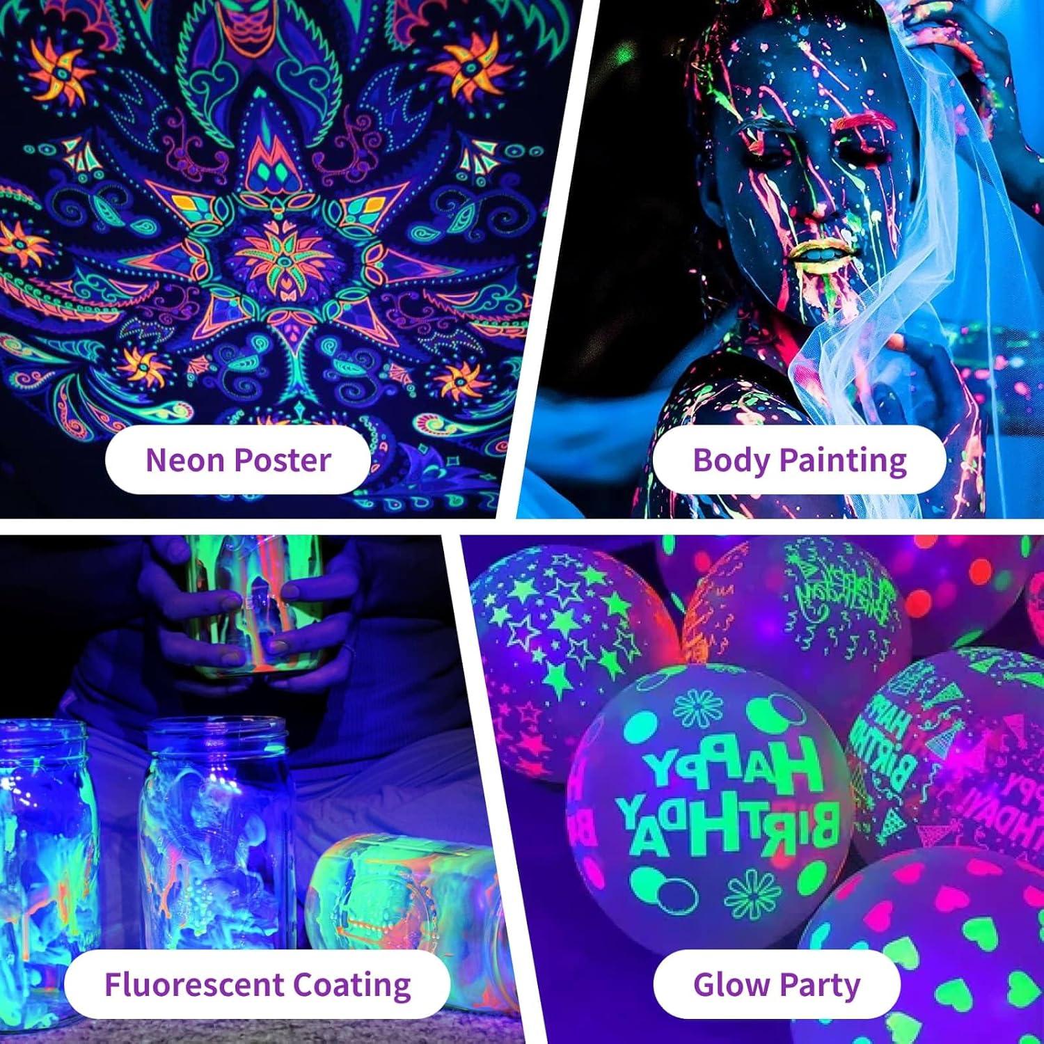 Barra de Luz Negra LED AUROHOPE 50W IP66 385nm para Fiestas