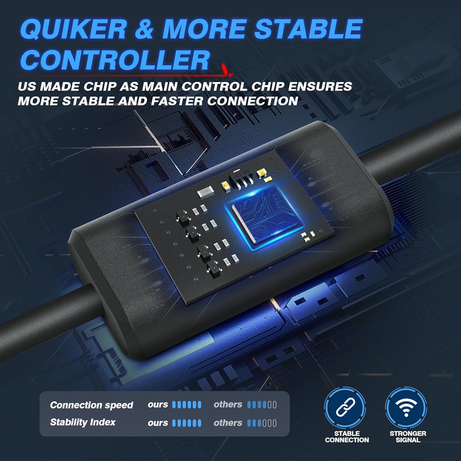 Kit de Luz LED RGBW MICTUNING N8 8 Piezas Impermeable IP68