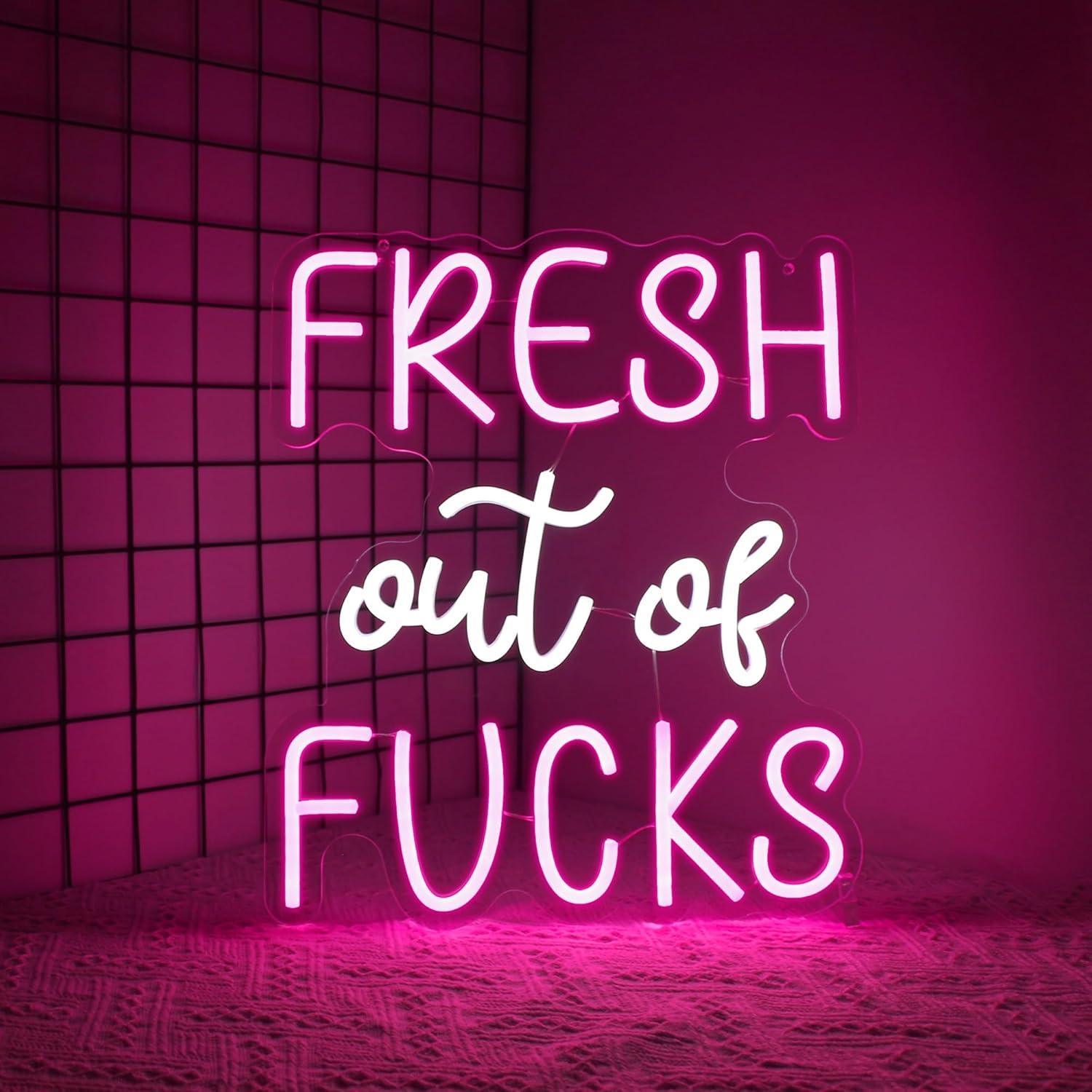 Luz de Neón Rosa LED Whfobfe Decoración de Pared USB 43.4x33.8cm