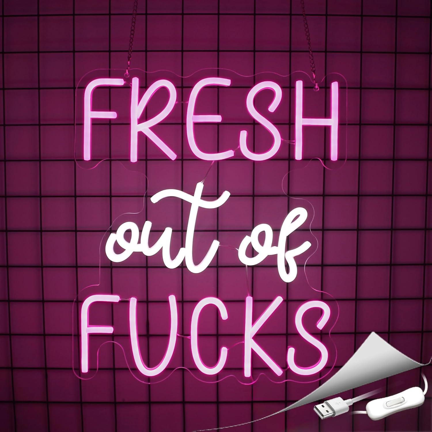 Luz de Neón Rosa LED Whfobfe Decoración de Pared USB 43.4x33.8cm