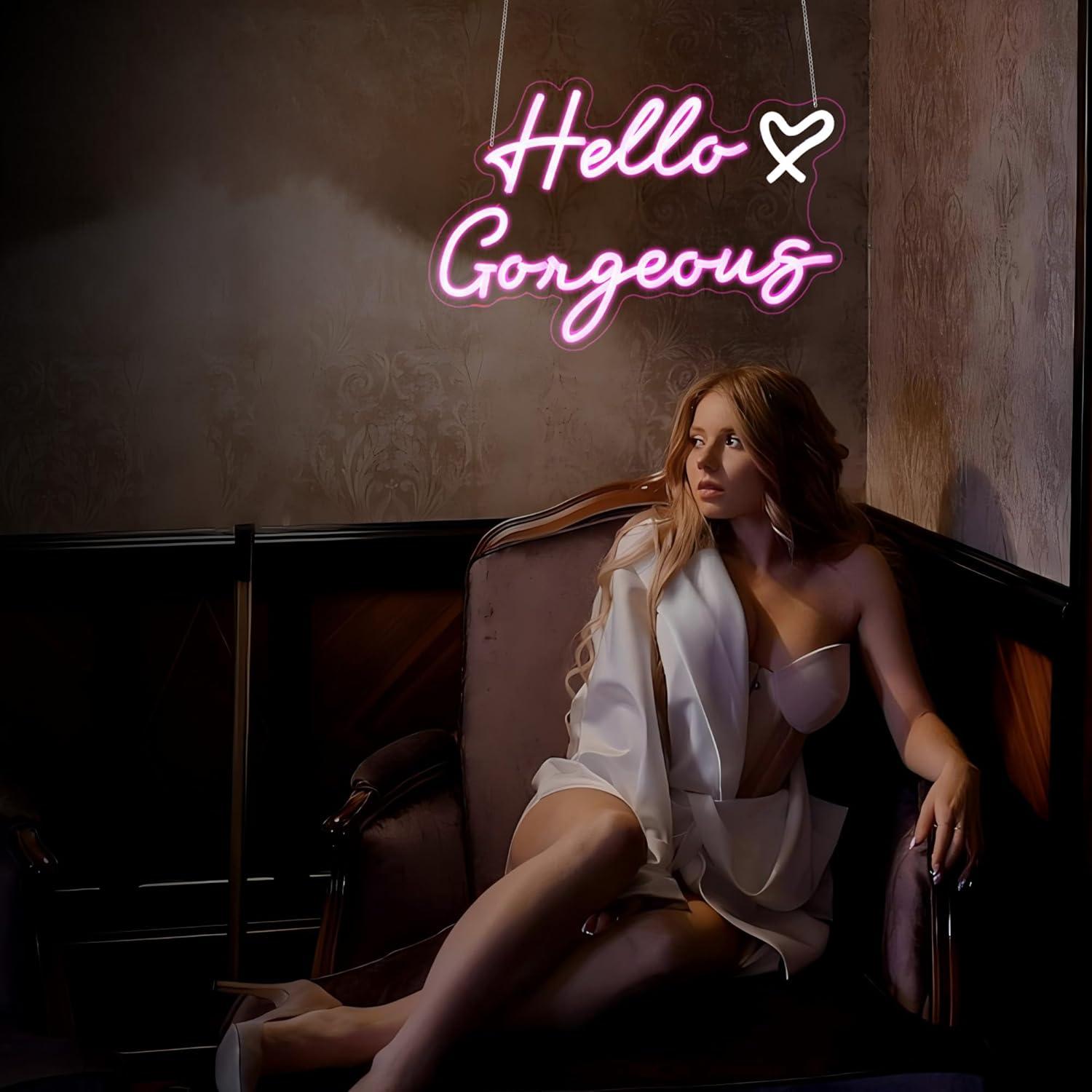 Señal de Neón Rosa HSJNJKFU LED para Decoración de Pared