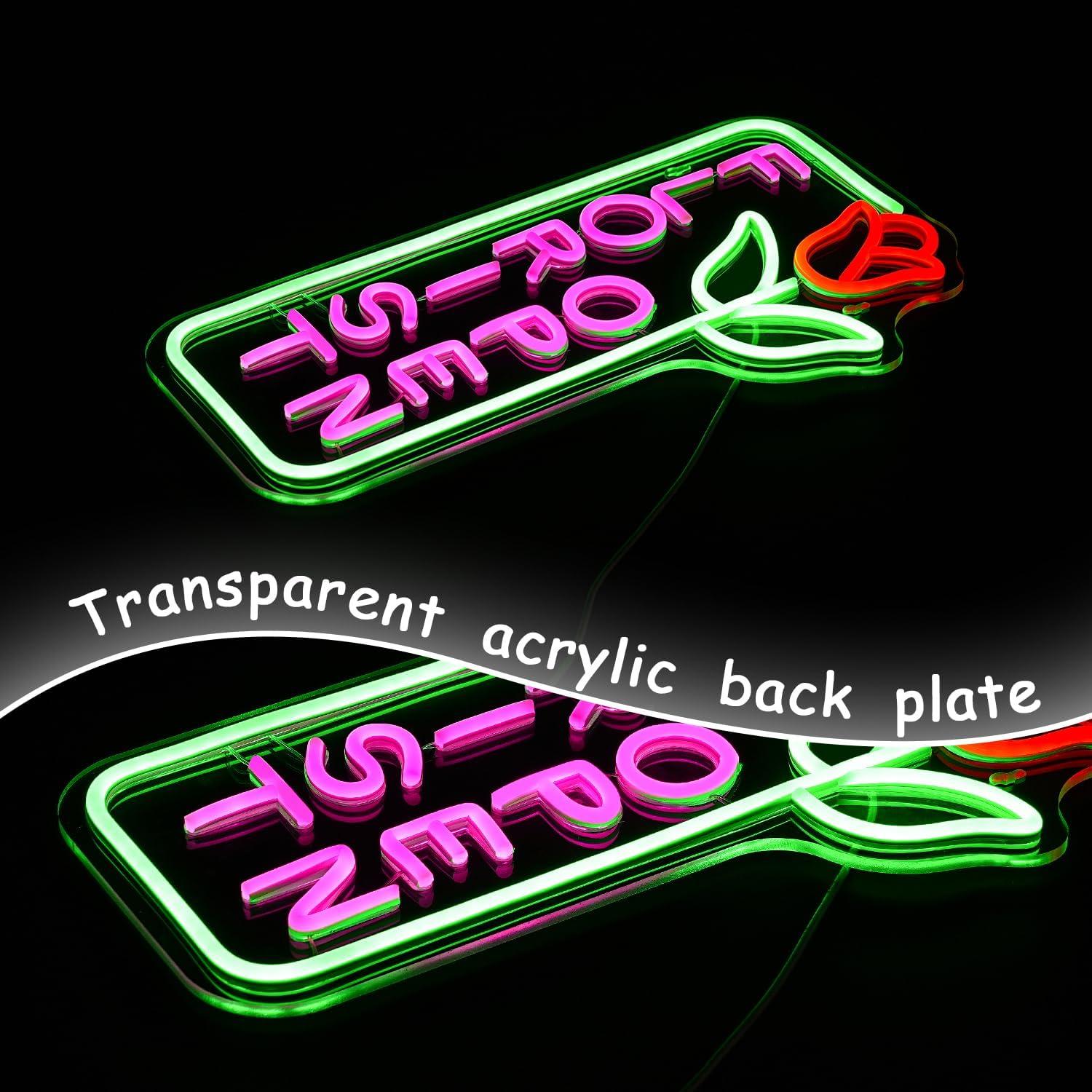 Cartel de Neón LED Florista 43x24.5 cm con Brillo Ajustable