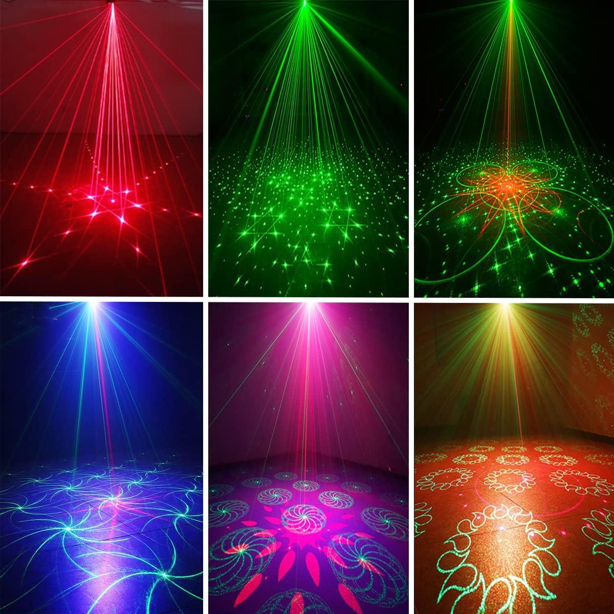 Luces de Fiesta DJ SPOOBOOLA EMS-08L con Control Remoto