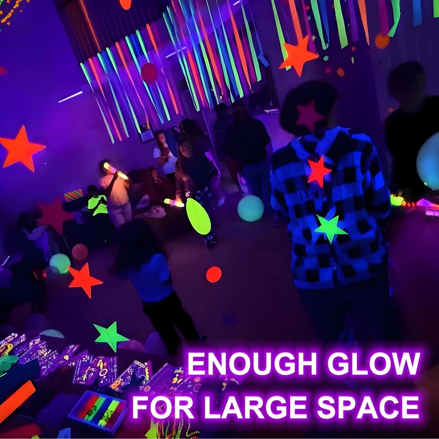 Paquete de 8 Barras de Luz Negra LED 40W YIAYETOG para Fiestas