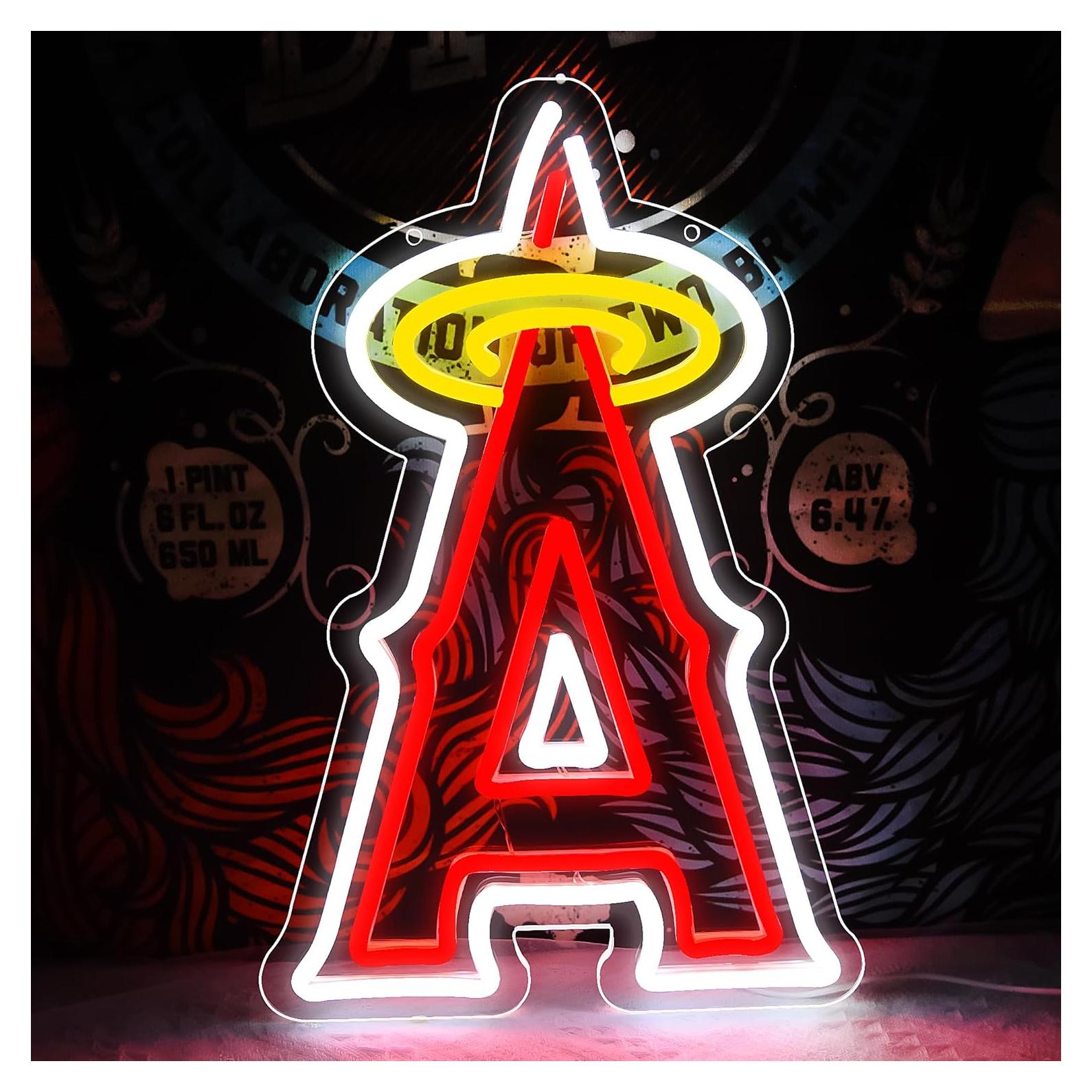 Luz de Neón LED Brineon Signo Béisbol 40.9x26.9cm