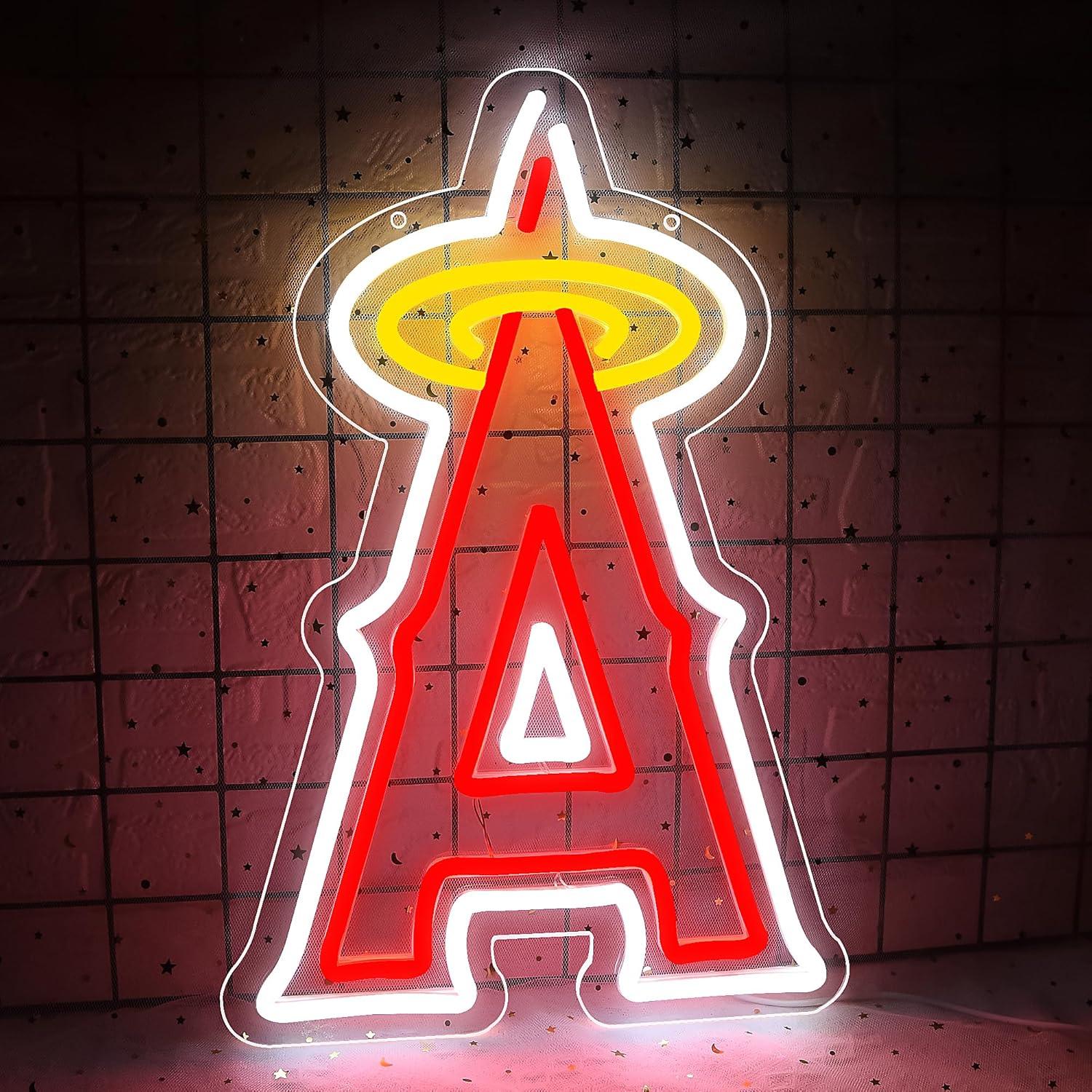 Luz de Neón LED Brineon Signo Béisbol 40.9x26.9cm