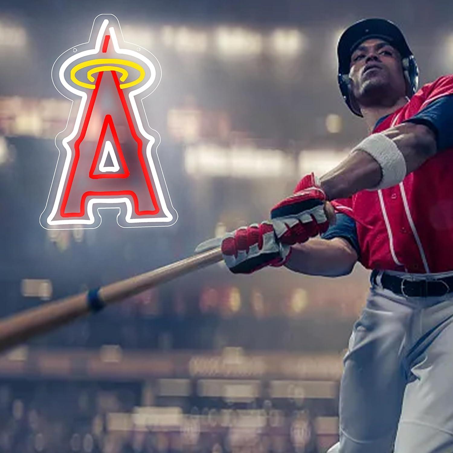 Luz de Neón LED Brineon Signo Béisbol 40.9x26.9cm