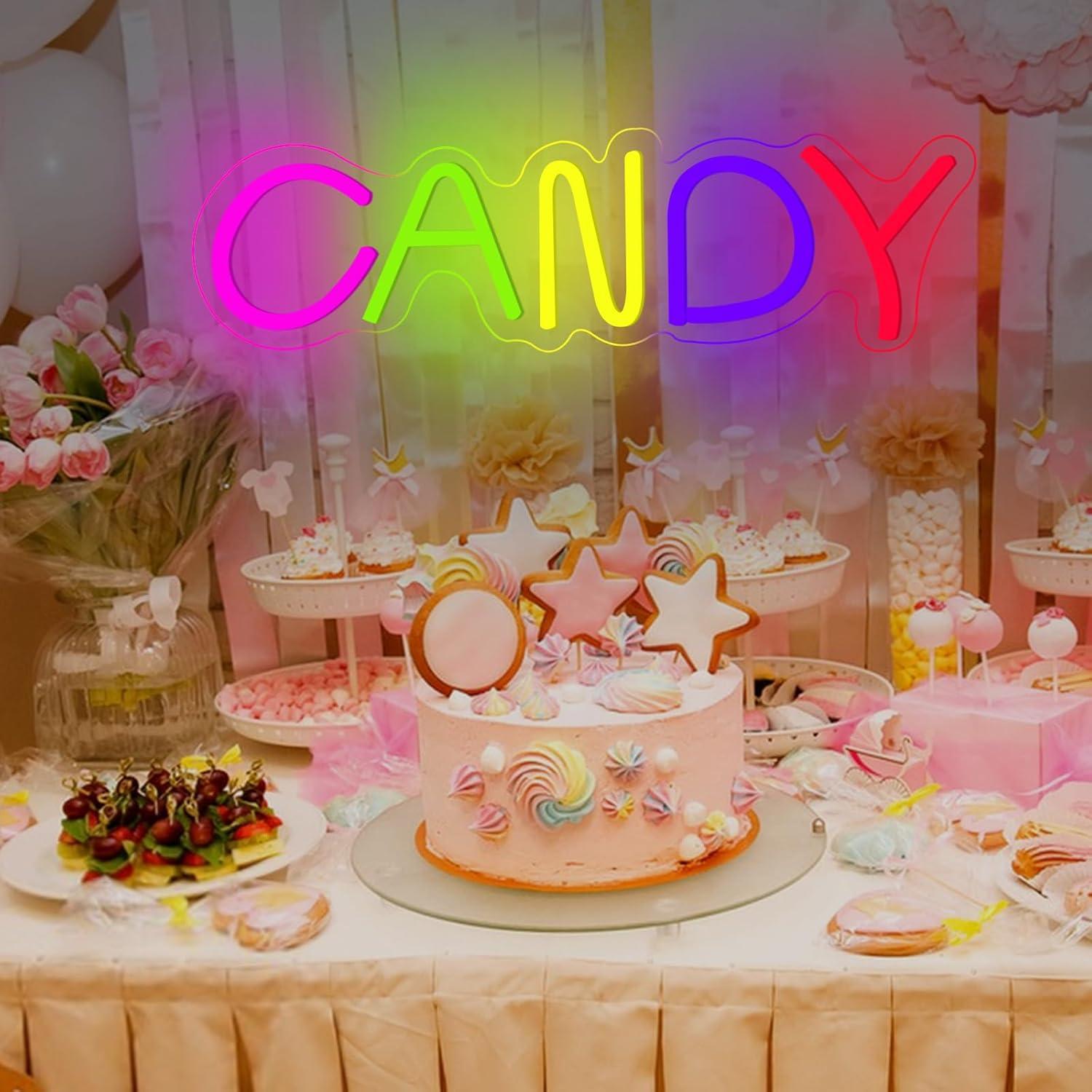 Letrero de Neón LED Caramelo Regulable Kiparfod 35.88x10.92cm