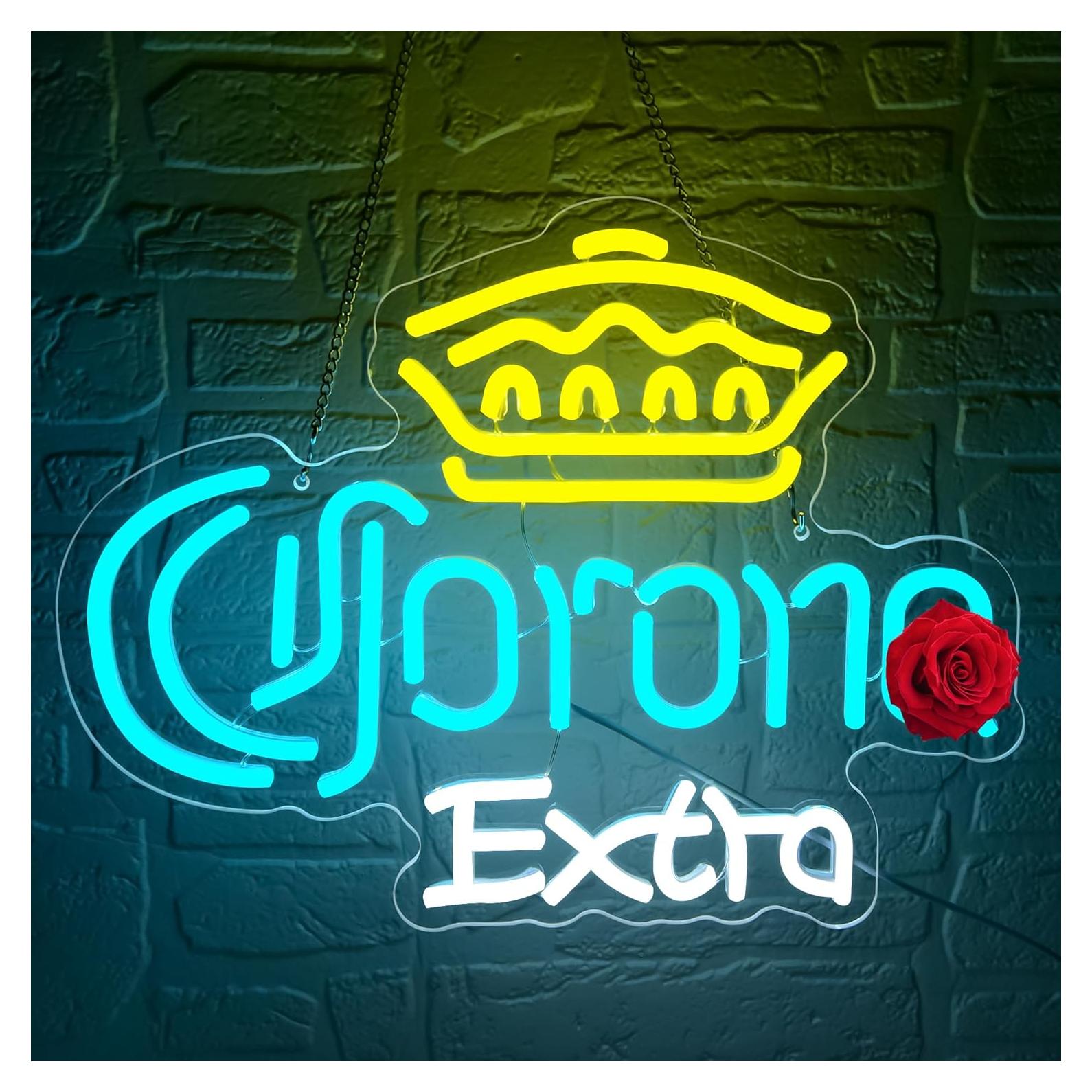 Luz de Neón de Cerveza DYUAI Regulable 40x31 cm para Bar