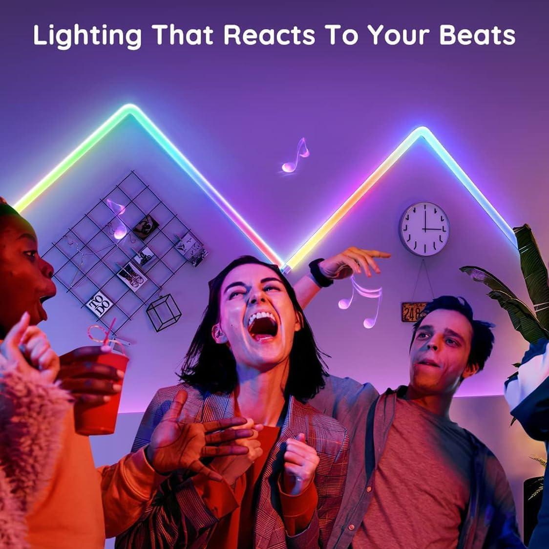 Barras de Luz LED de Pared RGB Fontu, Juego de 4 Piezas