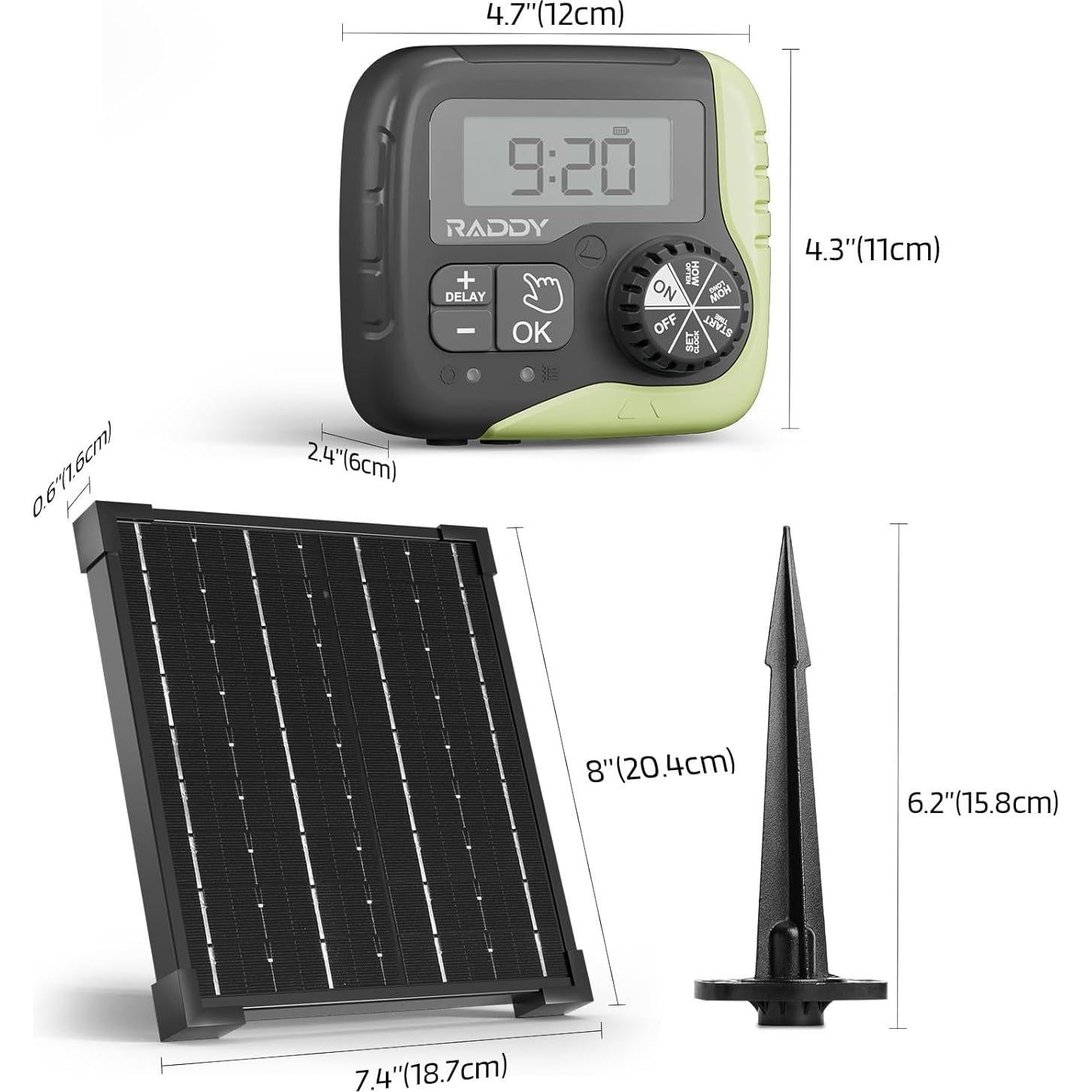 Kit de Riego Automático Raddy WS-1 Solar 5W para 15 Macetas