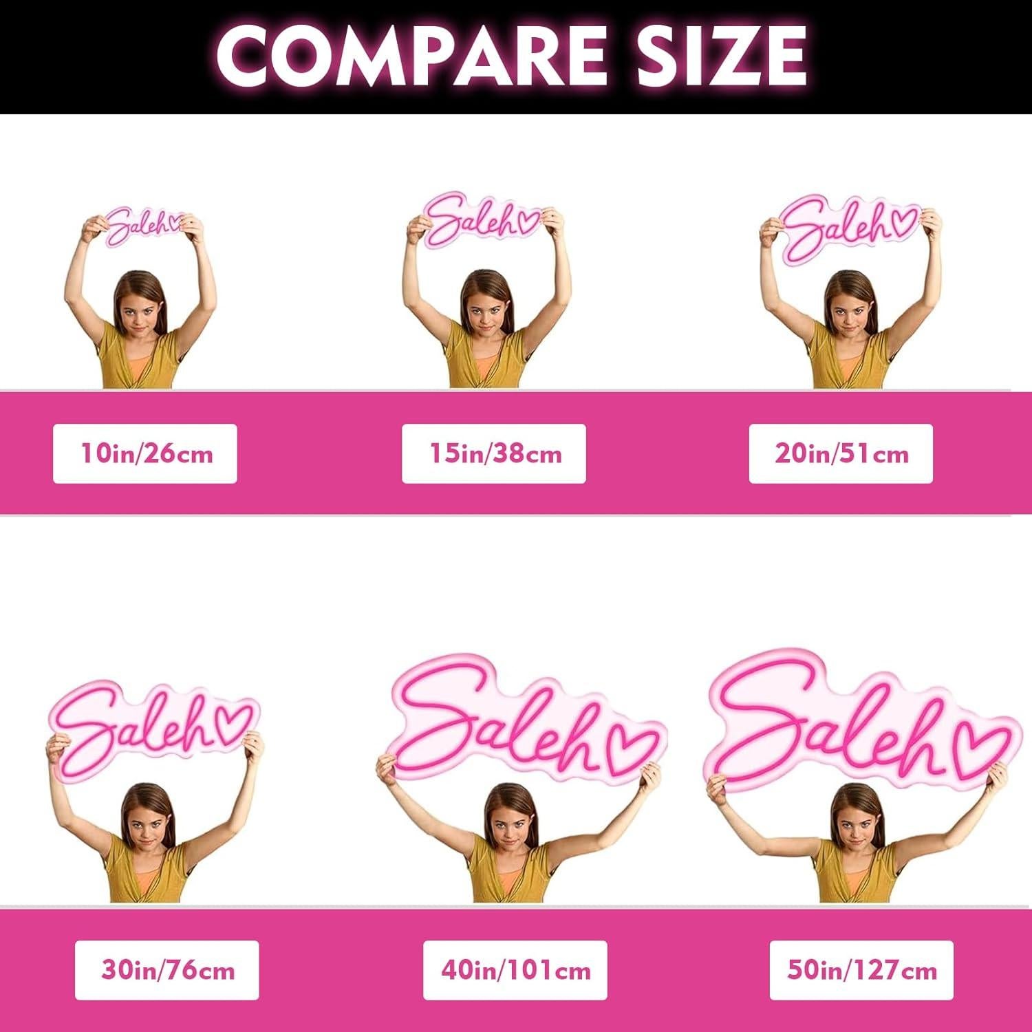 Cartel de Neón Personalizado Brochao 26x76 cm Decoración