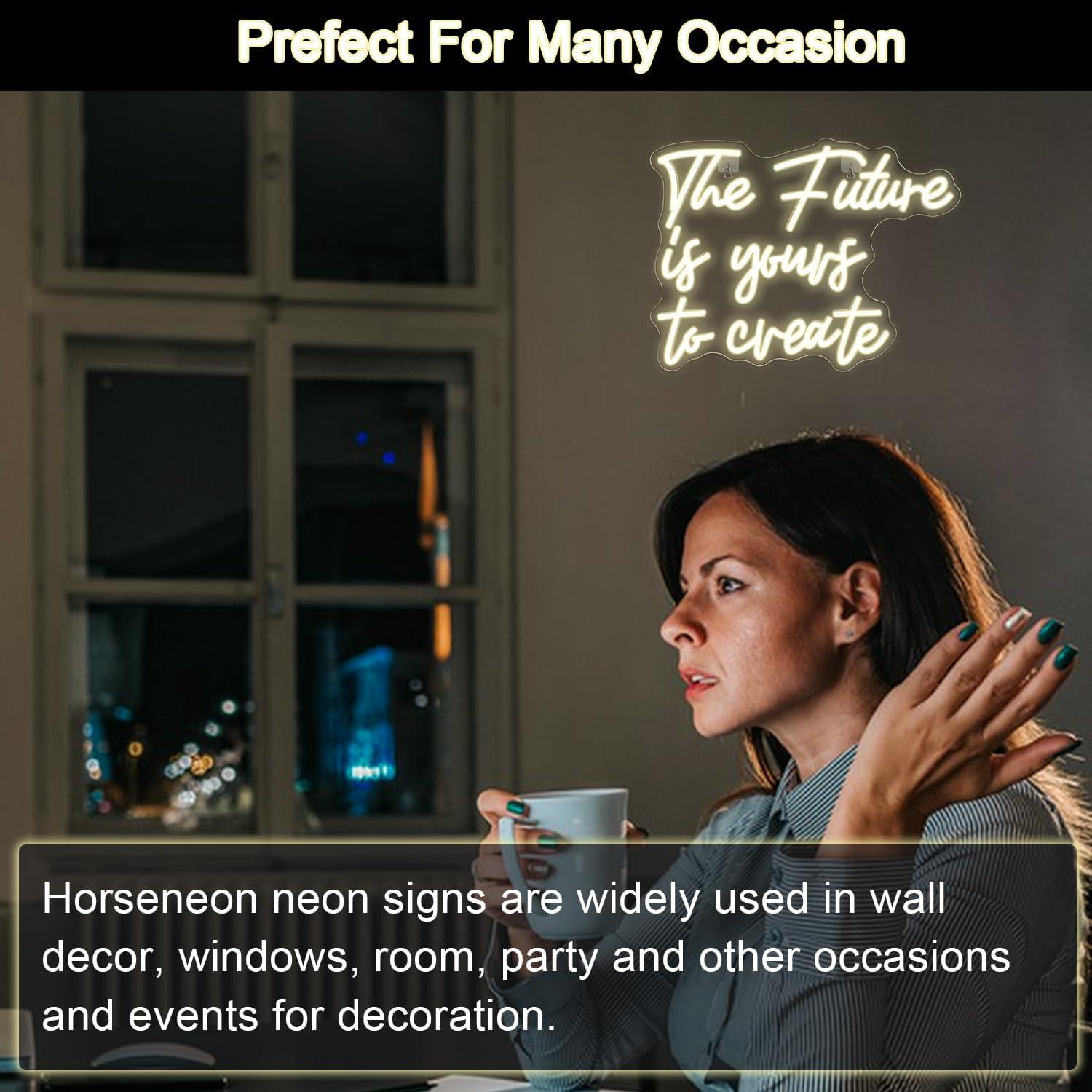 Letrero de Neón El Futuro es Tuyo para Crear - 32x38.7cm