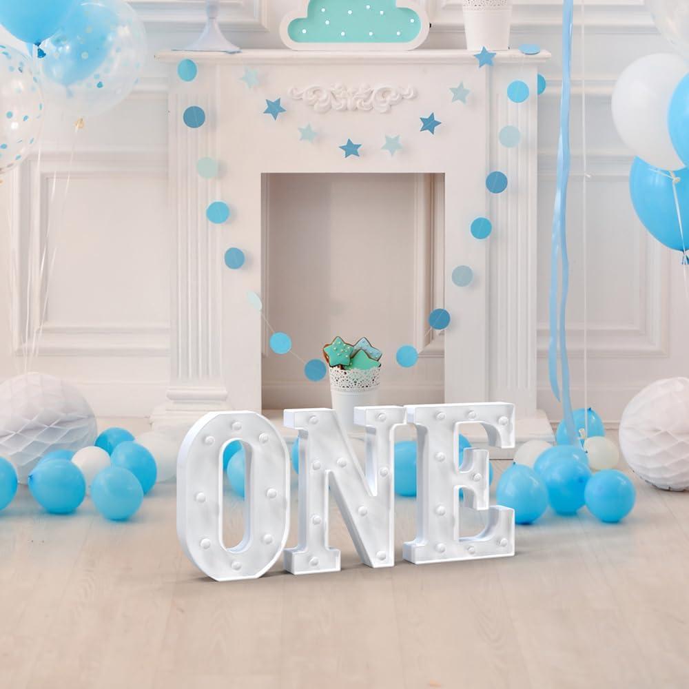 Letras de Marquee Iluminadas Cidenbio - Decoración LED Blanca