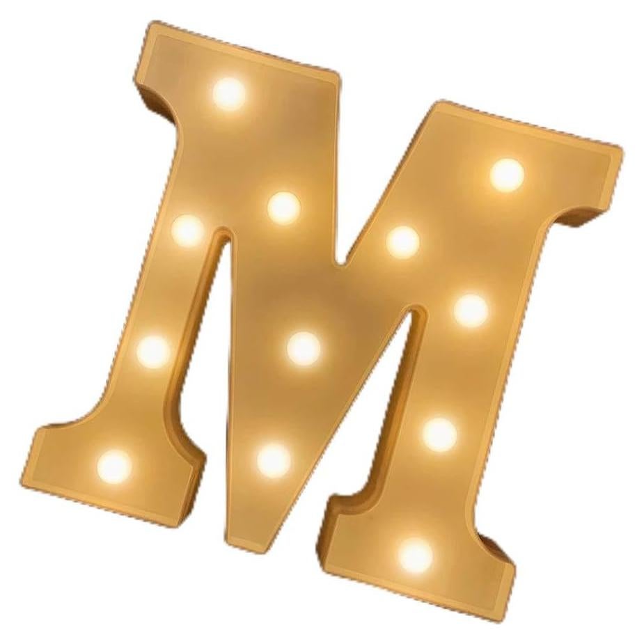 Letras Iluminadas MUMUXI LED Decorativas para Fiesta 24 cm
