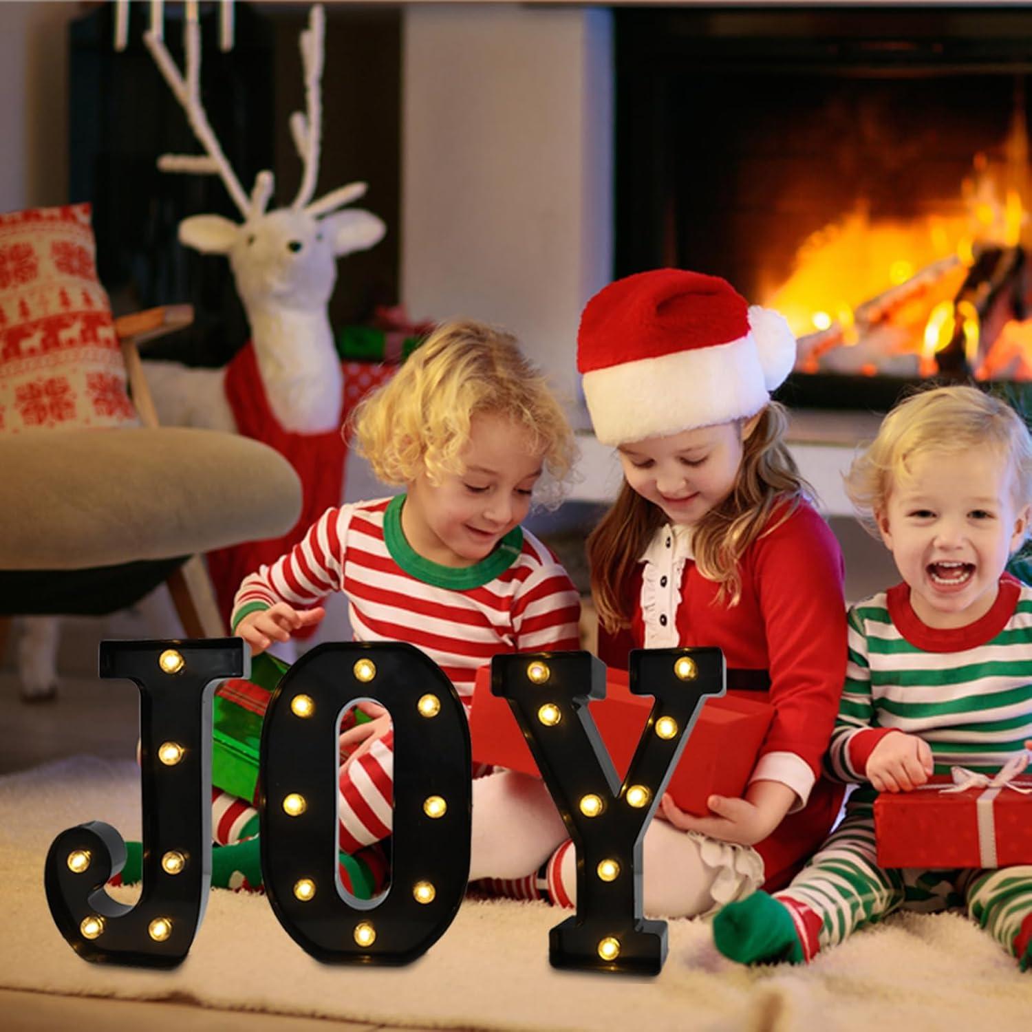 Letras Iluminadas LED Hirbisnis H Negras para Decoración