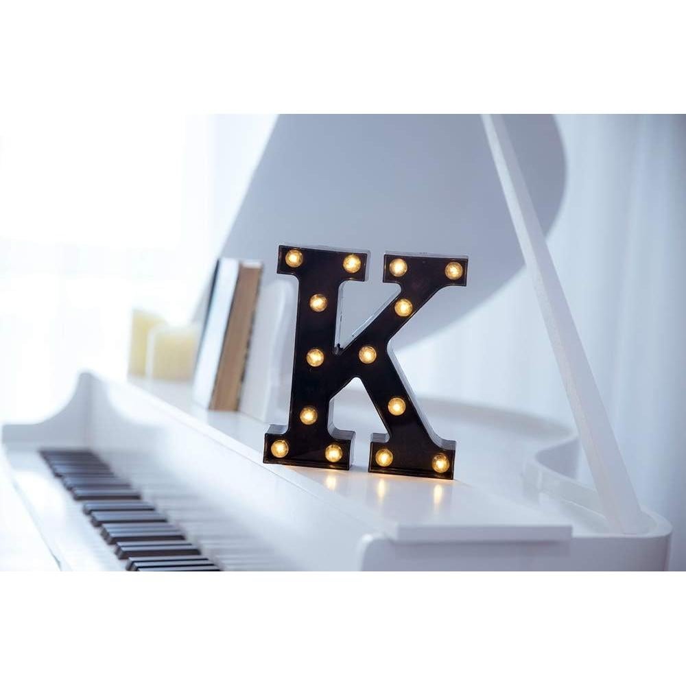 Luz LED Letras Foaky K 22 cm para Decoración de Eventos