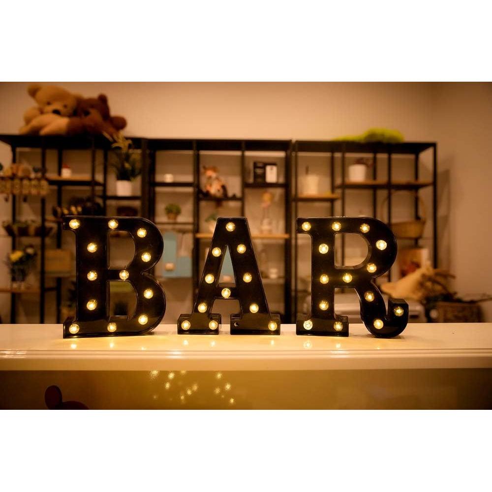 Luz LED Letras Foaky K 22 cm para Decoración de Eventos