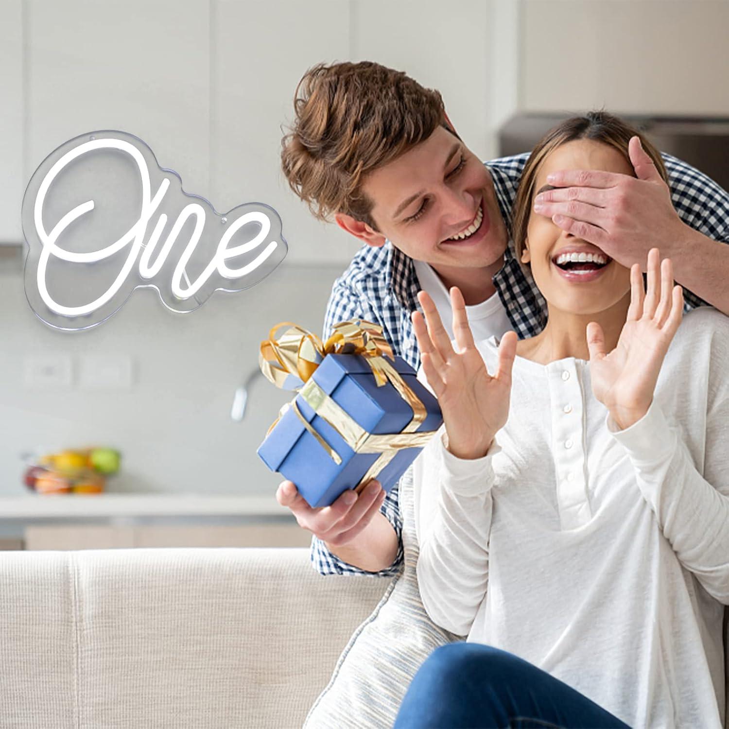 Luz de Neón Blanca LED NBZJ 30x24 cm para Decoración