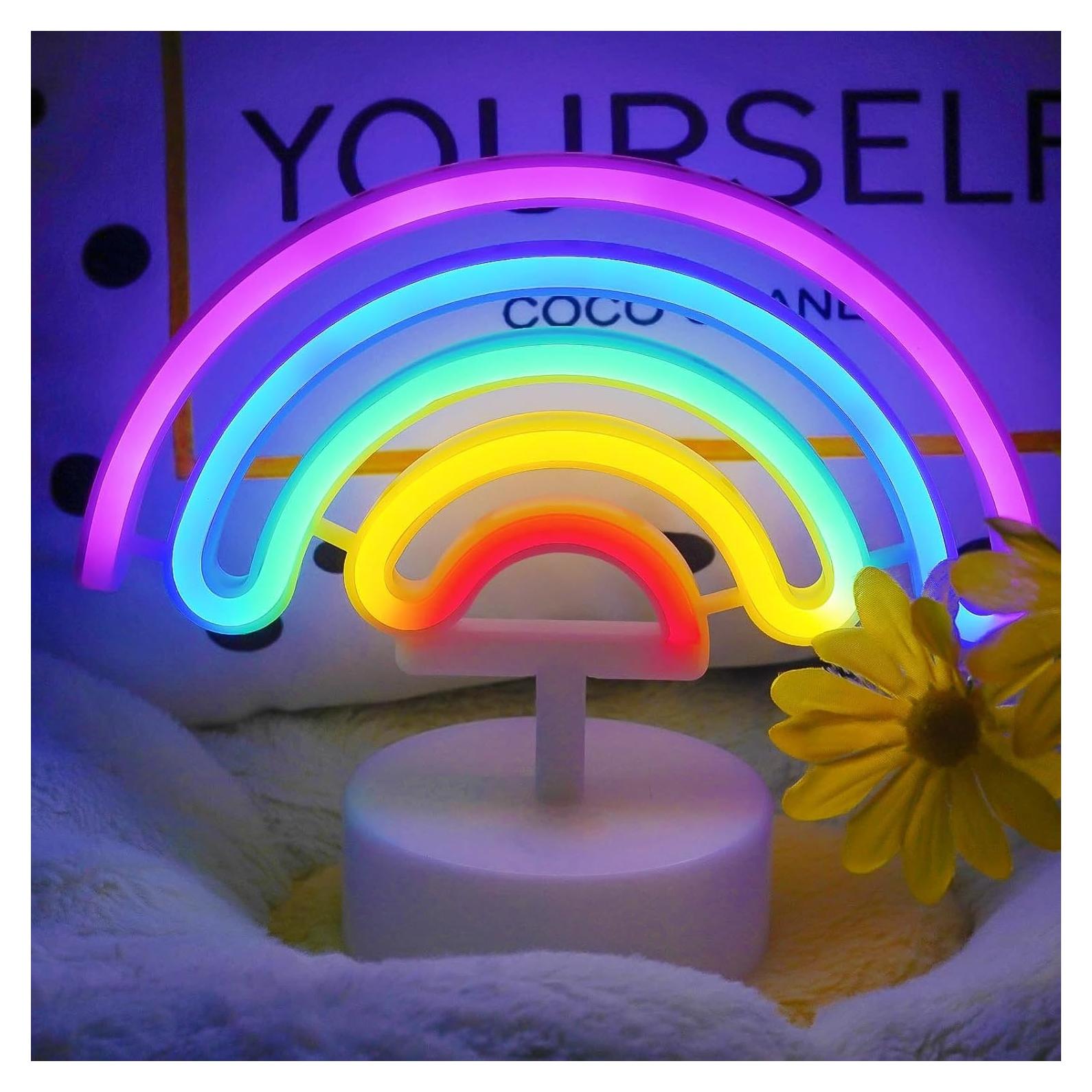 Luz de Neón Arcoíris LED BHCLIGHT - Decoración Multicolor