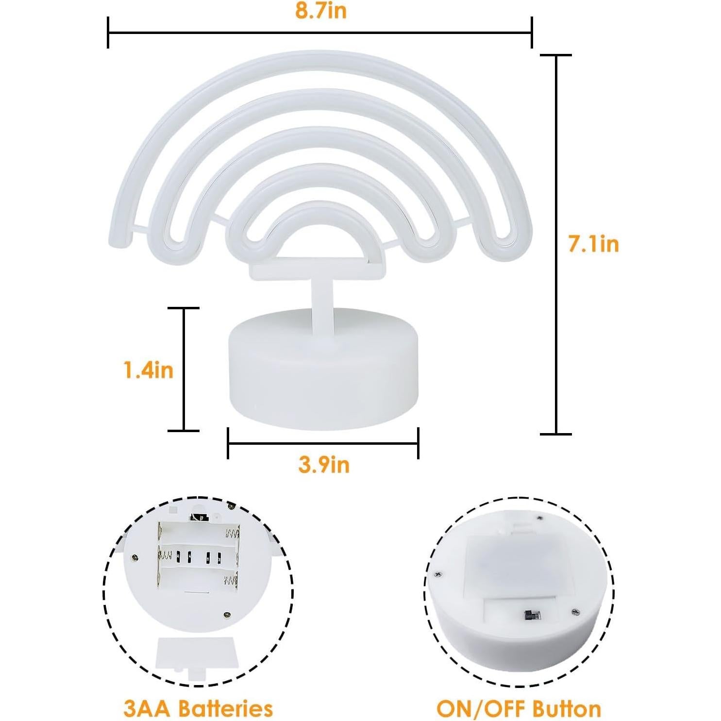 Luz de Neón Arcoíris LED BHCLIGHT - Decoración Multicolor