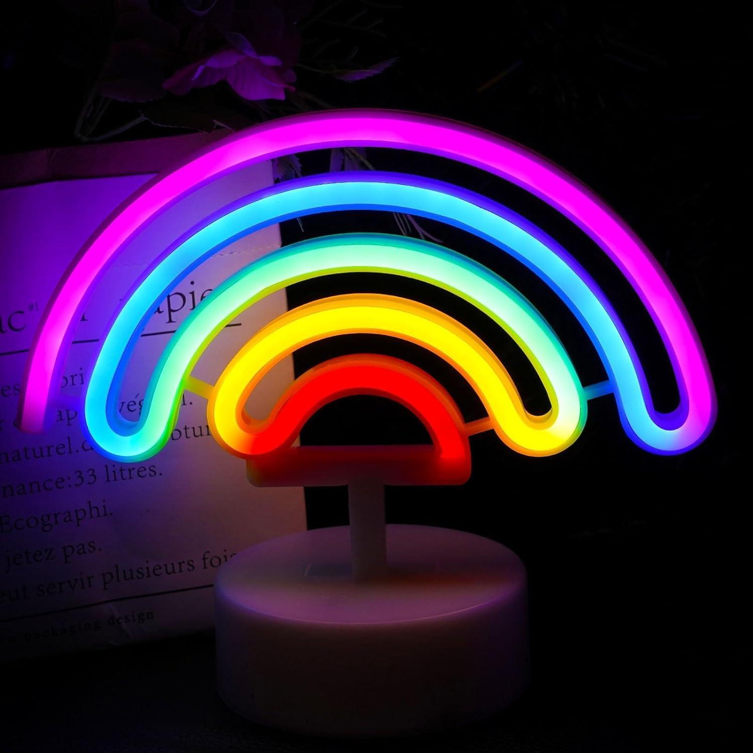 Luz de Neón Arcoíris LED BHCLIGHT - Decoración Multicolor