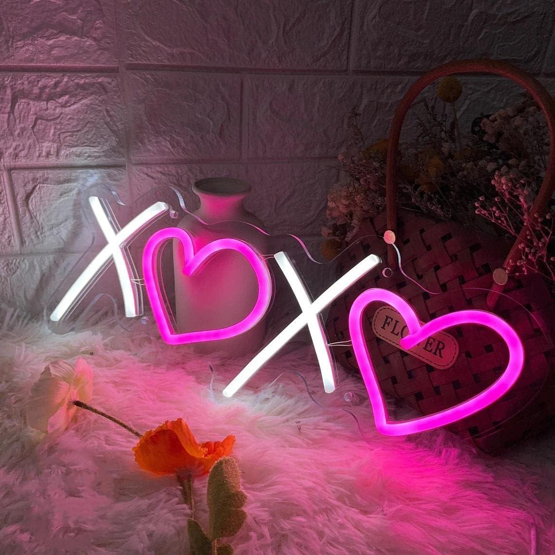 Letrero de Neón Personalizado SIGNCLUBS 40.6x16 cm USB Rosa