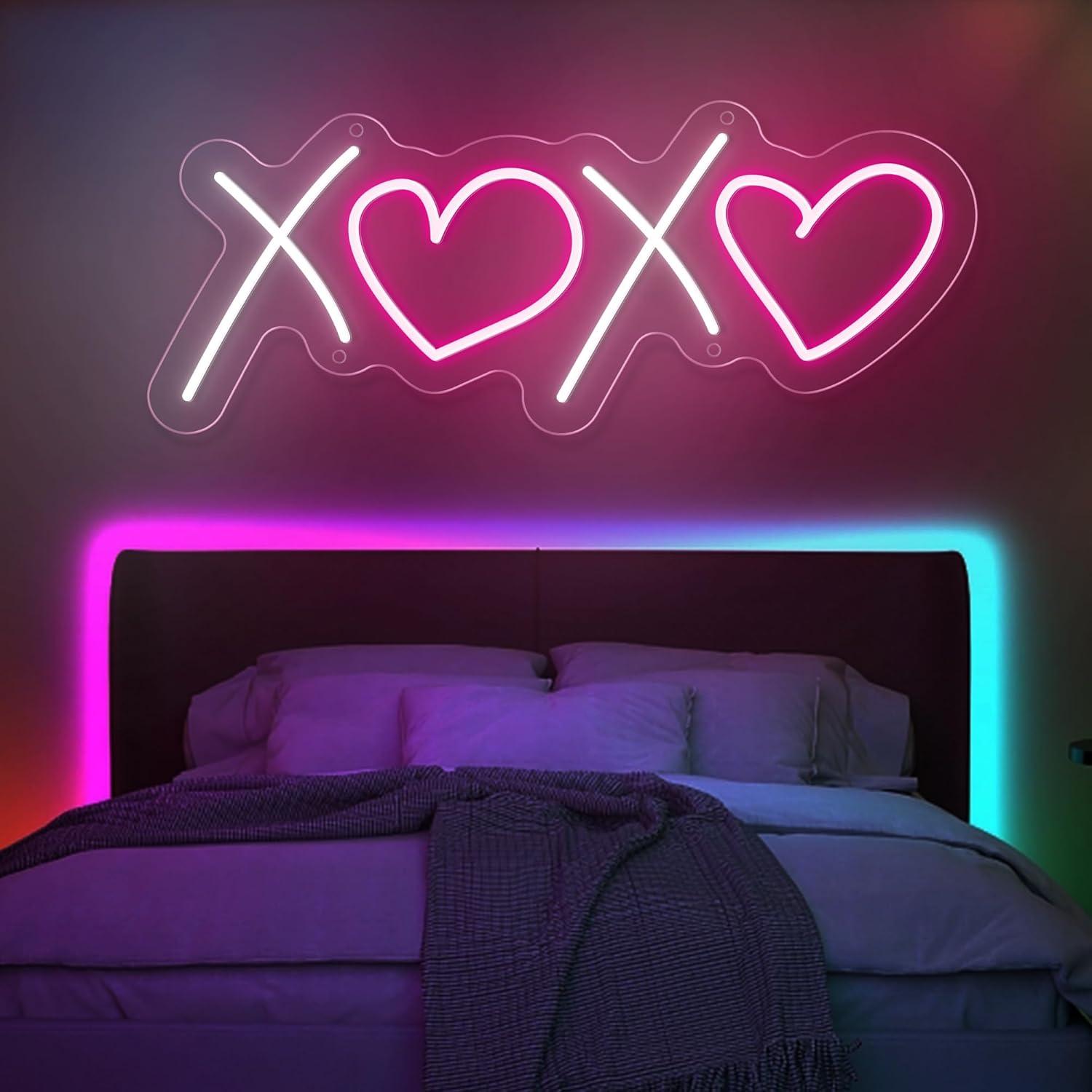 Letrero de Neón Personalizado SIGNCLUBS 40.6x16 cm USB Rosa