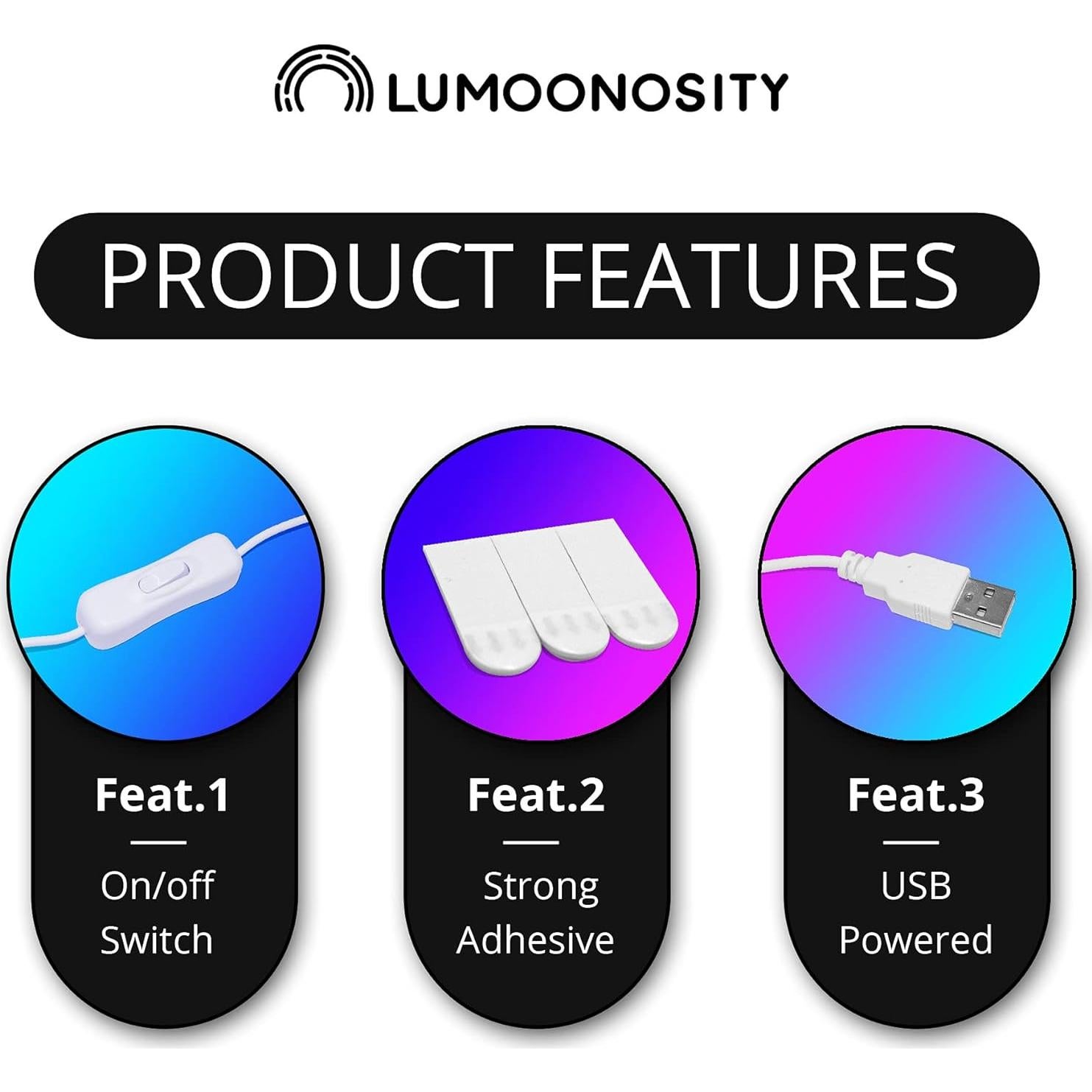 Luz Neón Nube Estrella Luna Lumoonosity 42x32.5cm USB