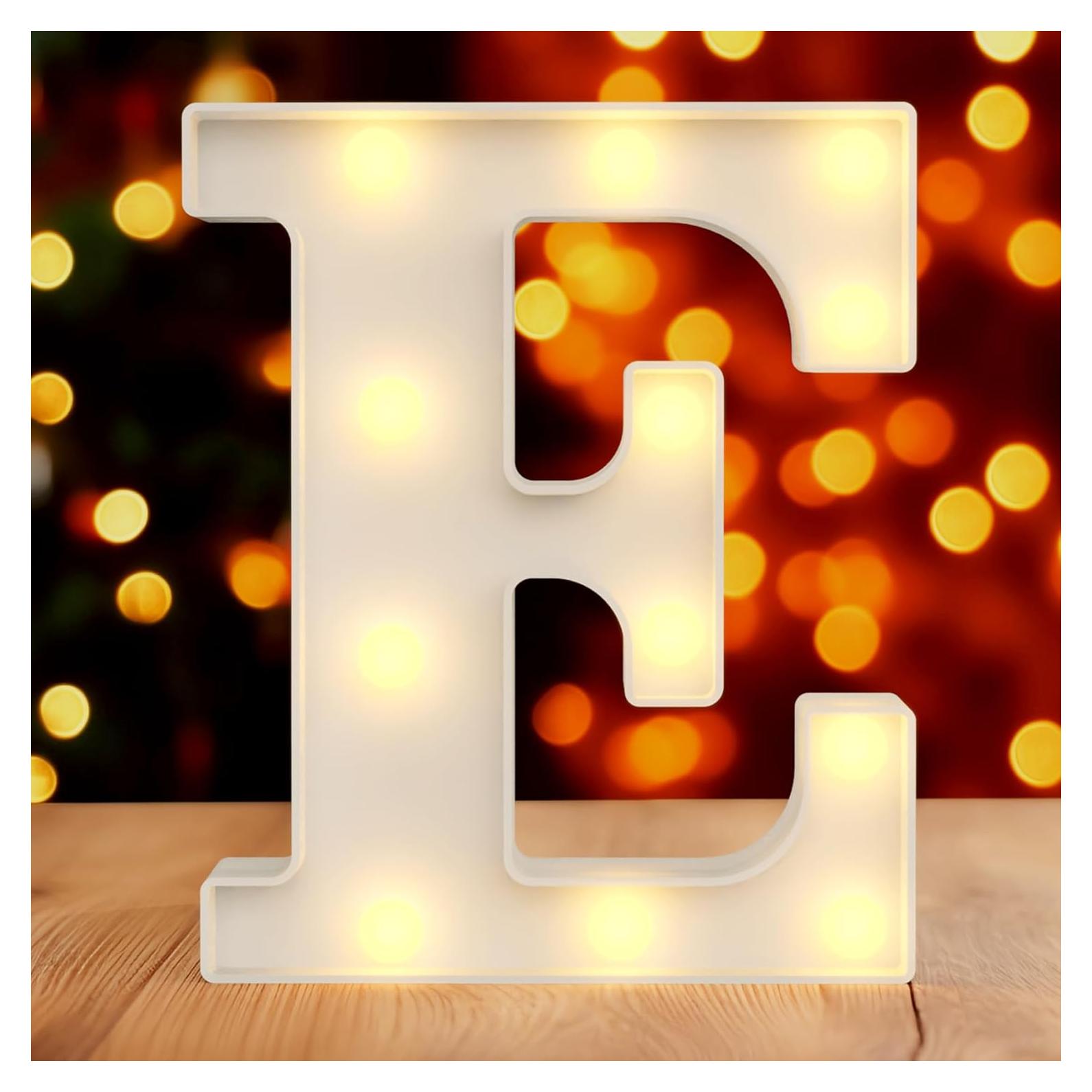 Letra Iluminada Neón E 30.48 cm Hoosmoon Decorativa