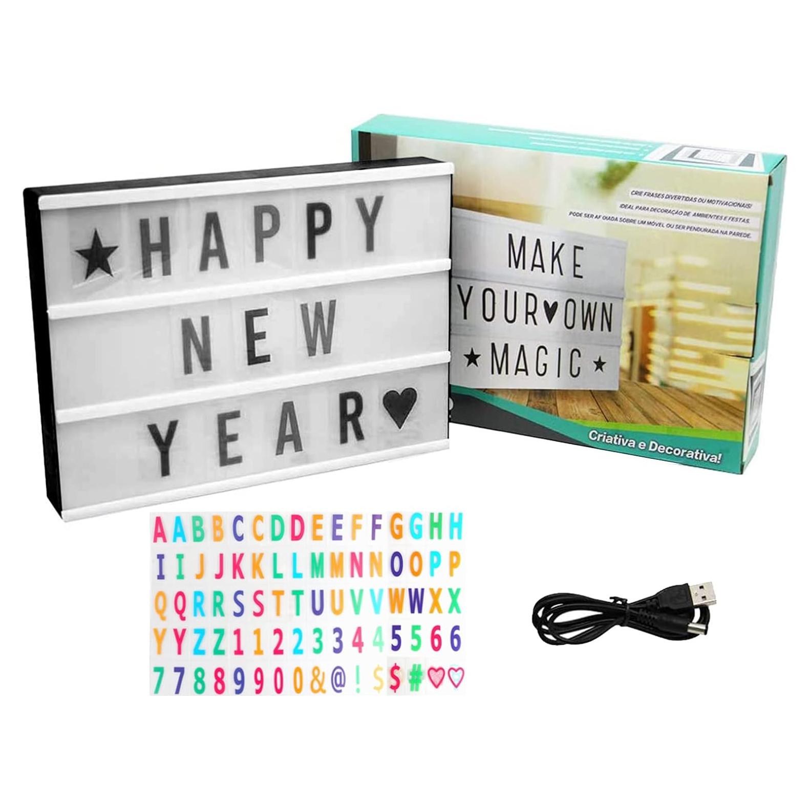 Caja de Luz de Cine Aoutrow LED Personalizada 30.7x22.1cm