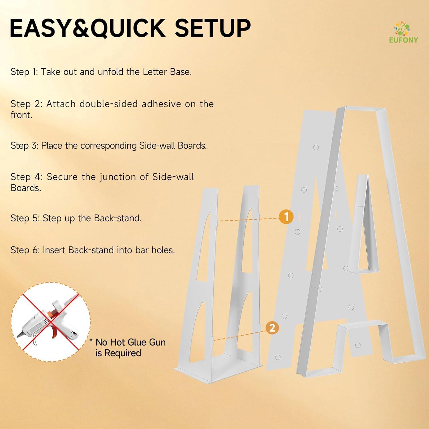 Letras de Marquesina Eufony 4FT H Iluminadas para Fiestas