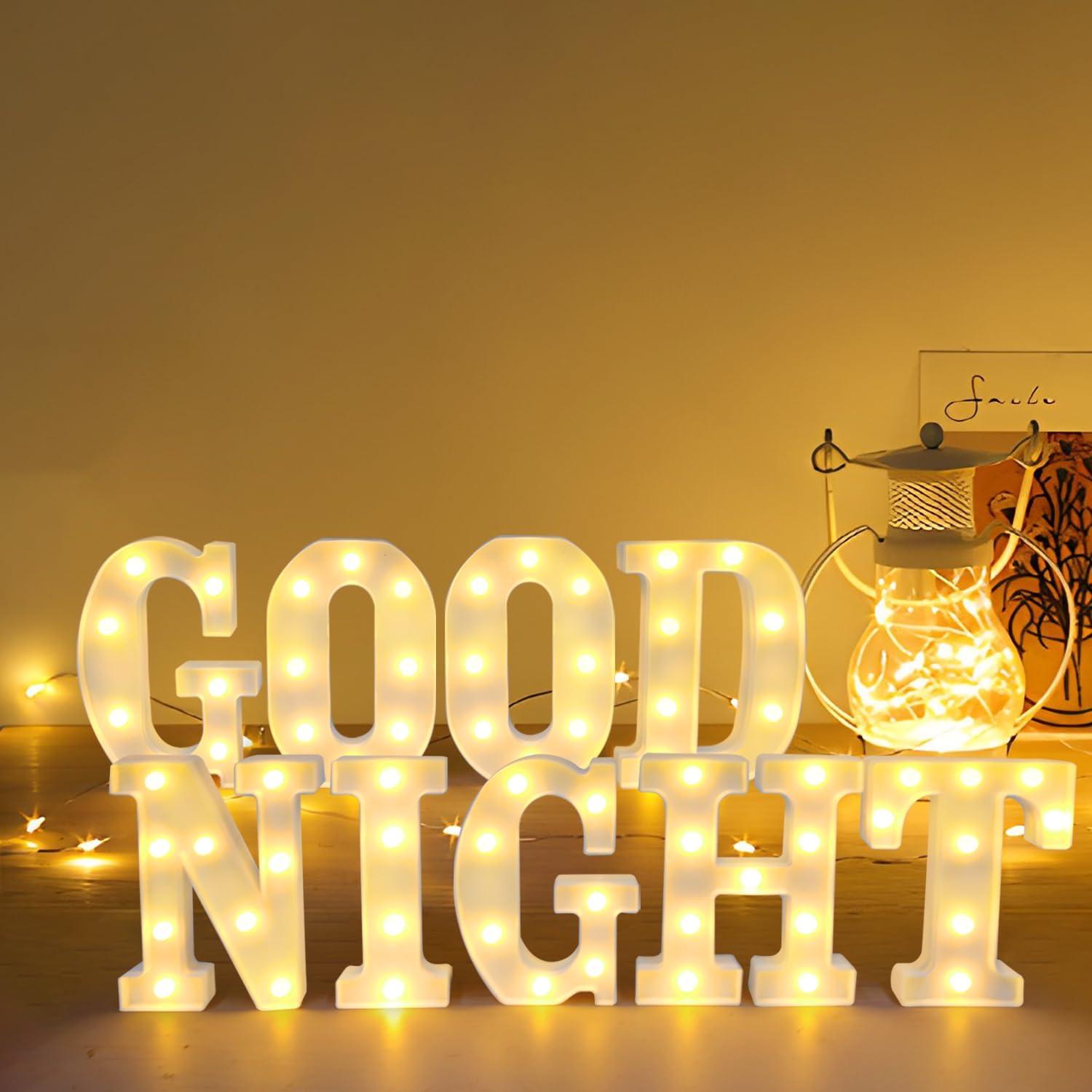 Letrero LED Letra I SHTALHST Luz Cálida 21.8cm Decoración